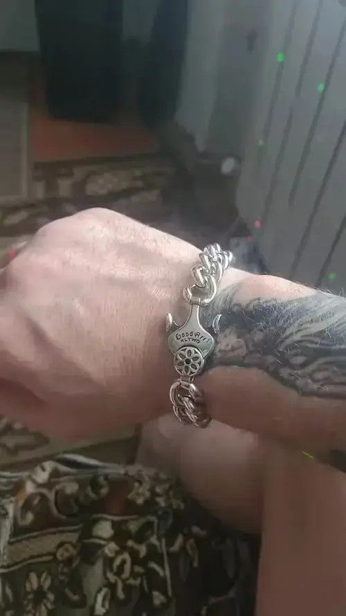 Other Art Cherry Blossom Cuban Chain Bracelet Size ONE SIZE - 2 Thumbnail