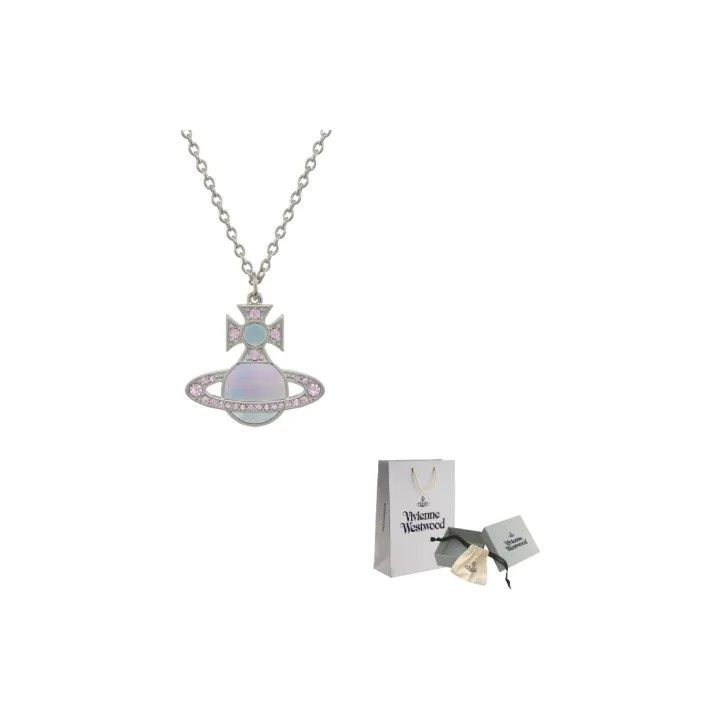 Vivienne Westwood Vivienne Westwood Rina Saturn Charm Necklace 0079 Size ONE SIZE - 1 Thumbnail