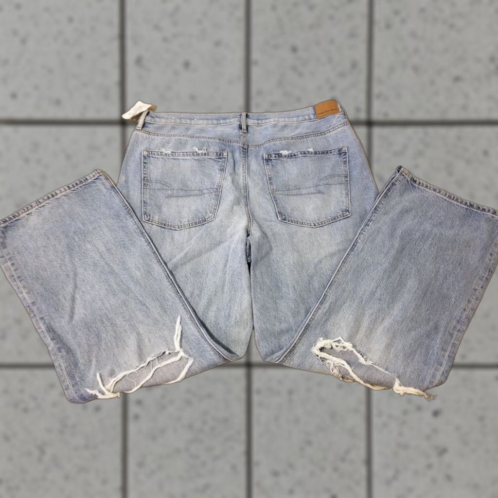 American Eagle Outfitters VINTAGE American Eagle Outfitters Jeans 18 90s Bootcut Denim Pants Blue Womens flared Wide Boot Mom 18 Womens Size 40" / US 18 - 1 Thumbnail