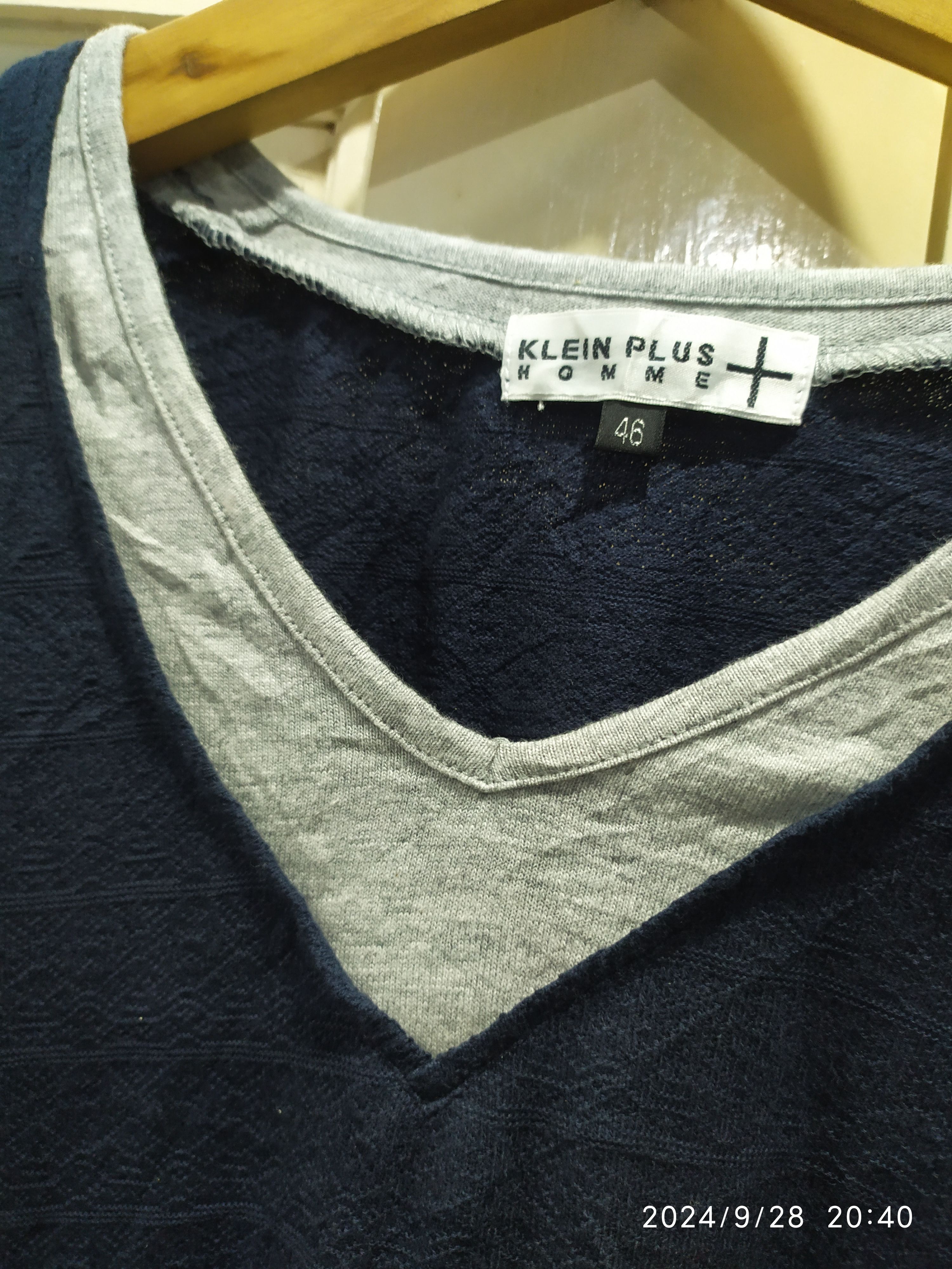 If Six Was Nine × Japanese Brand × Le Grande Bleu (L.G.B.) Klein Plus Home V Double Layered Long Sleve Ifsix Lgb Style Size US S / EU 44-46 / 1 - 5 Thumbnail
