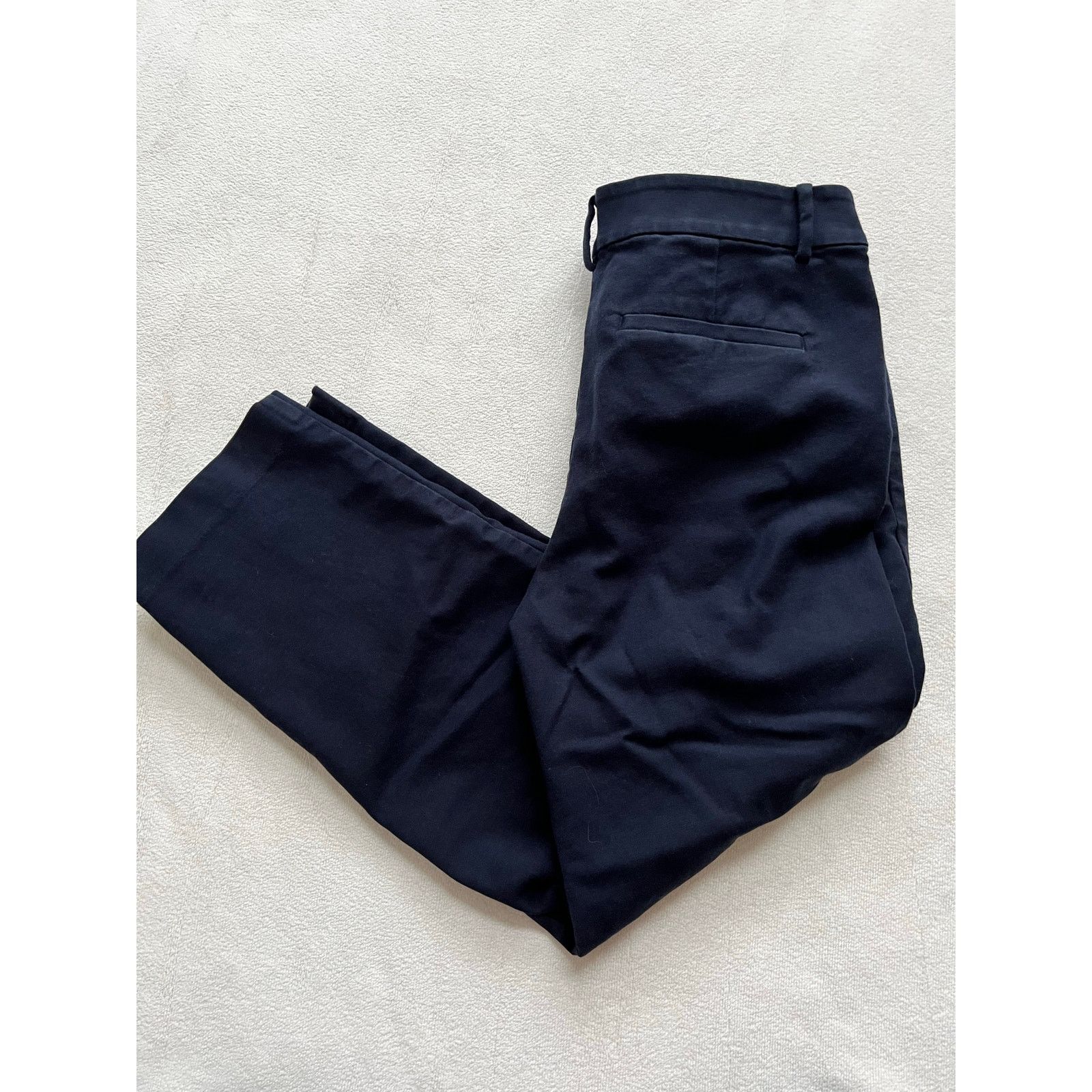 Loft Loft Riviera Slim Navy Midrise Cropped Ankle Pants Size 6 Size 28" / US 6 / IT 42 - 4 Thumbnail