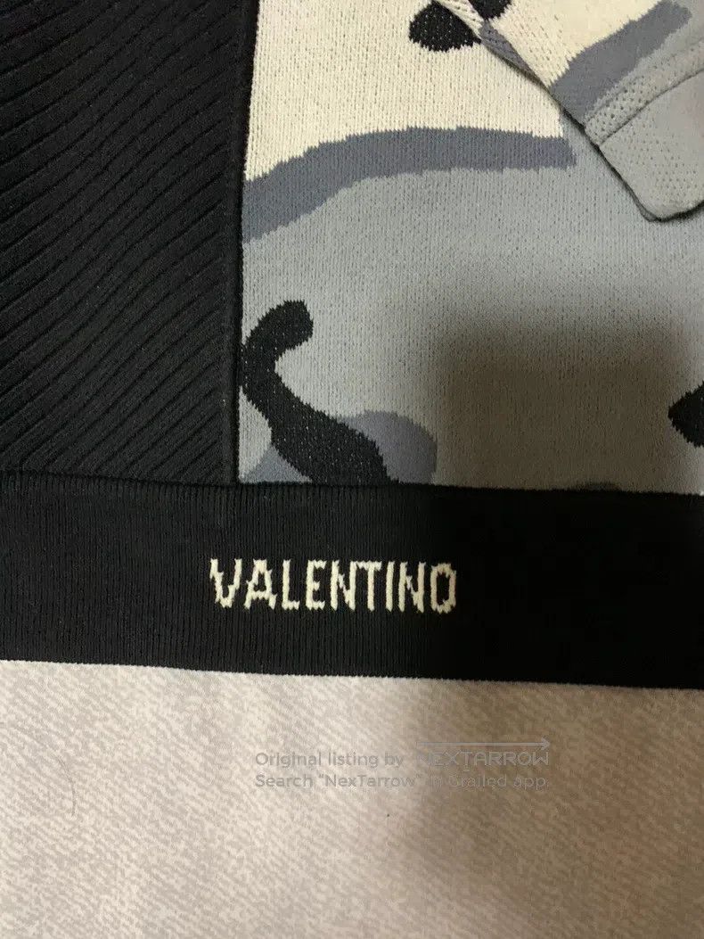 Valentino Valentino Black and white camouflage sweatshirt Size US L / EU 52-54 / 3 - 3 Thumbnail