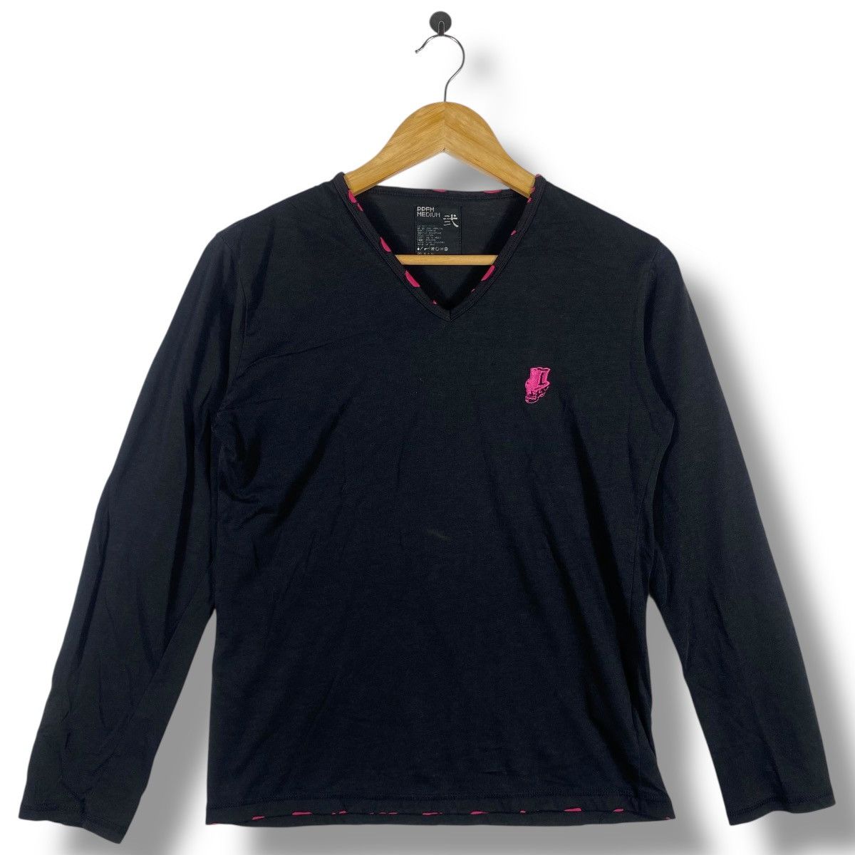PPFM Japanese Brand PPFM Small Embroidery Longsleeve Tee Shirt Size US M / EU 48-50 / 2 - 1 Thumbnail