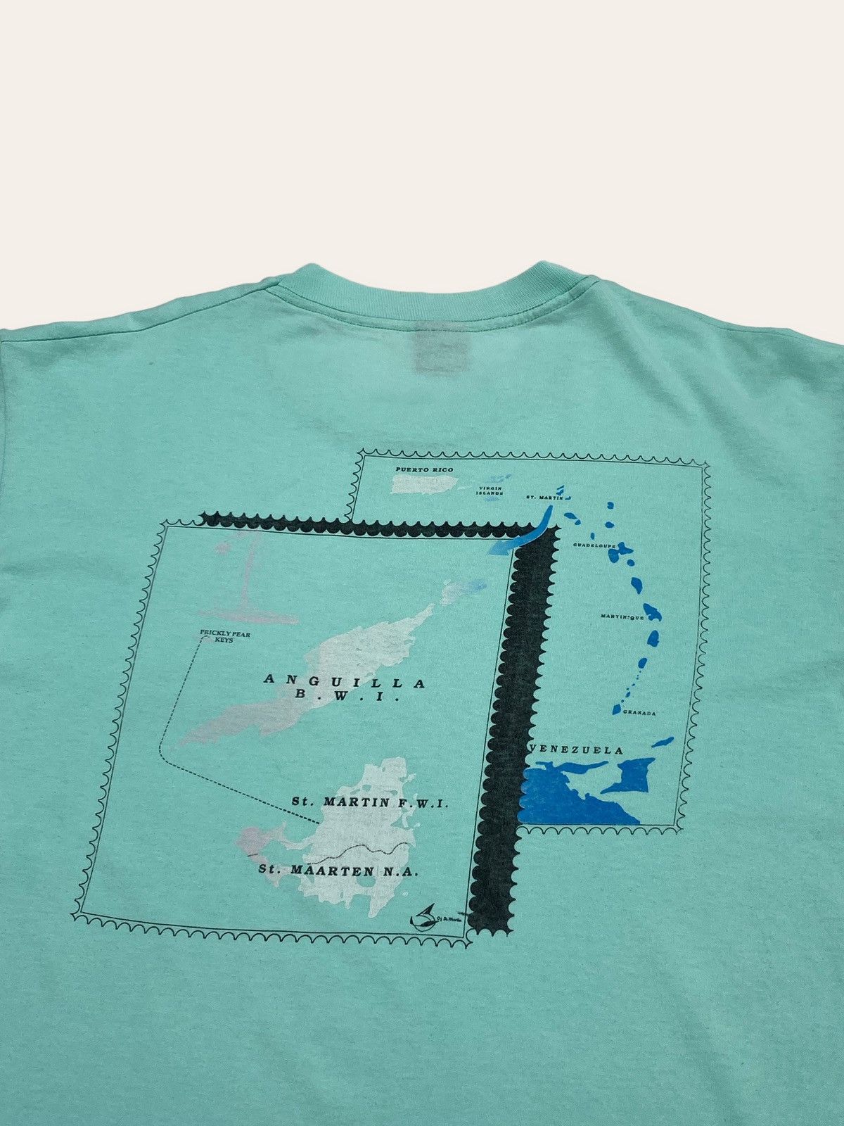 Vintage 90s VINTAGE BLUE BEARD Mint Colour Tee US Made Size US XL / EU 56 / 4 - 6 Thumbnail