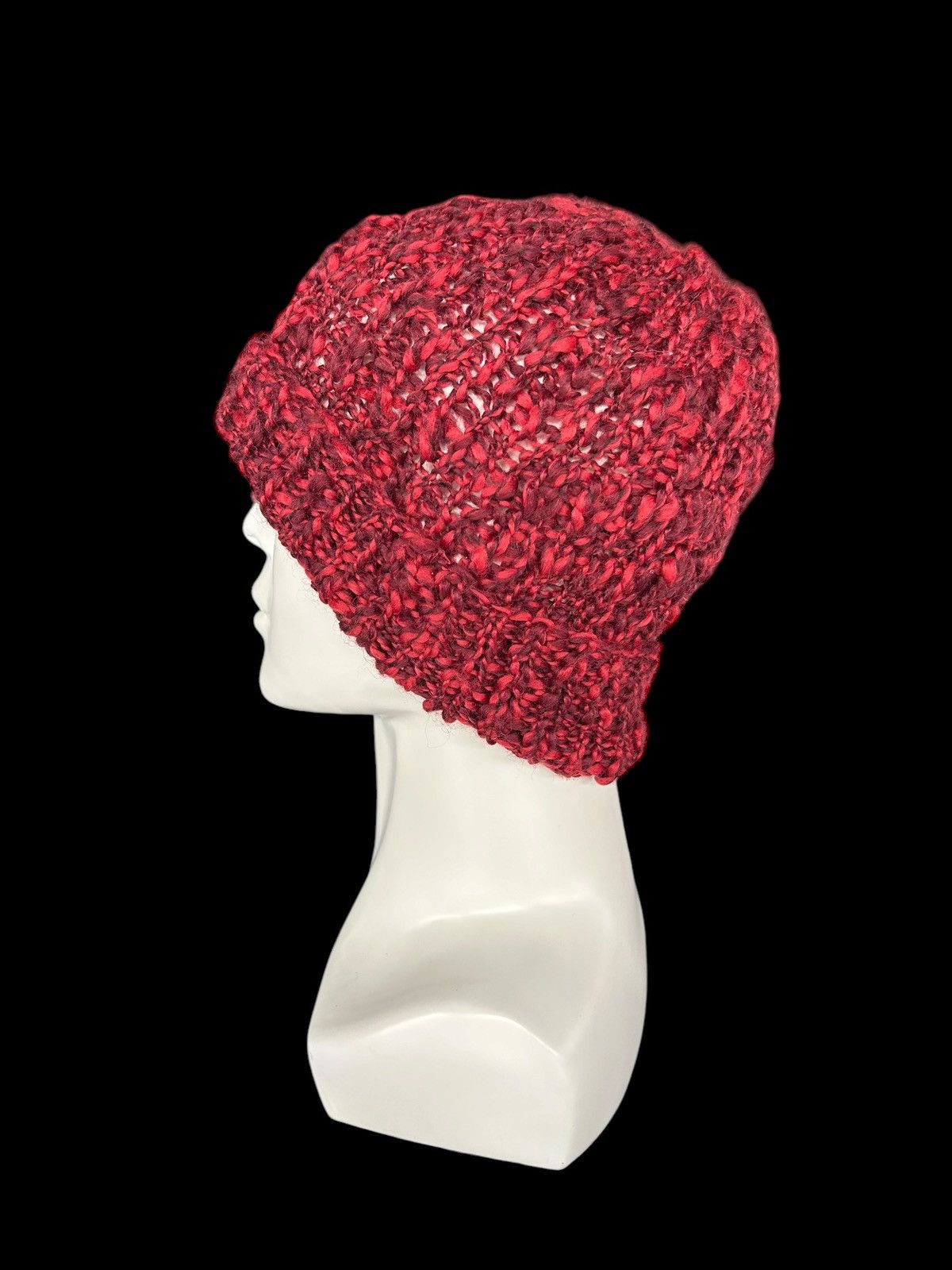 Japanese Brand × Kapital × Vintage Crochet Knitted handmade Beanie Hats Rare ☠️☠️ Size ONE SIZE - 2 Thumbnail