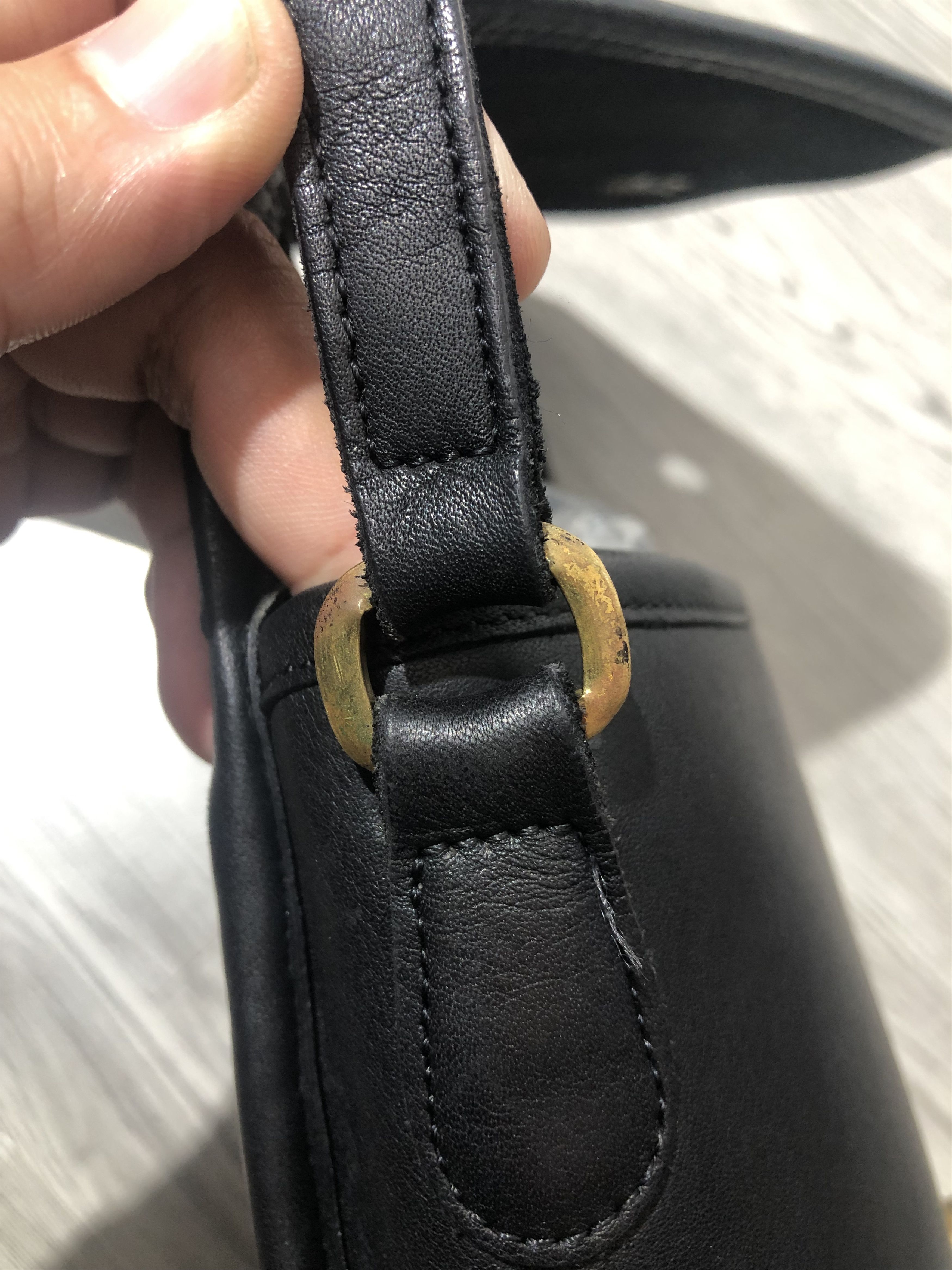 Coach Vintage Old COACH Companion Flap 9076 Black Leather Size ONE SIZE - 6 Thumbnail