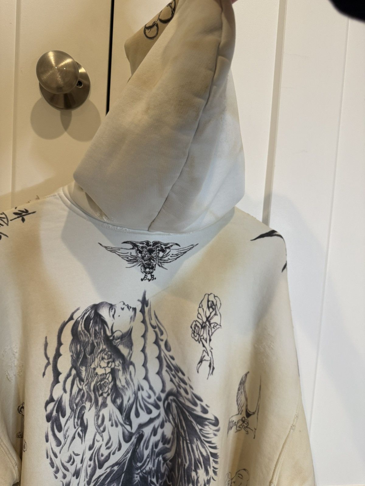 Balenciaga Balenciaga Tattoo Zip Up Hoodie Size US XS / EU 42 / 0 - 10 Thumbnail