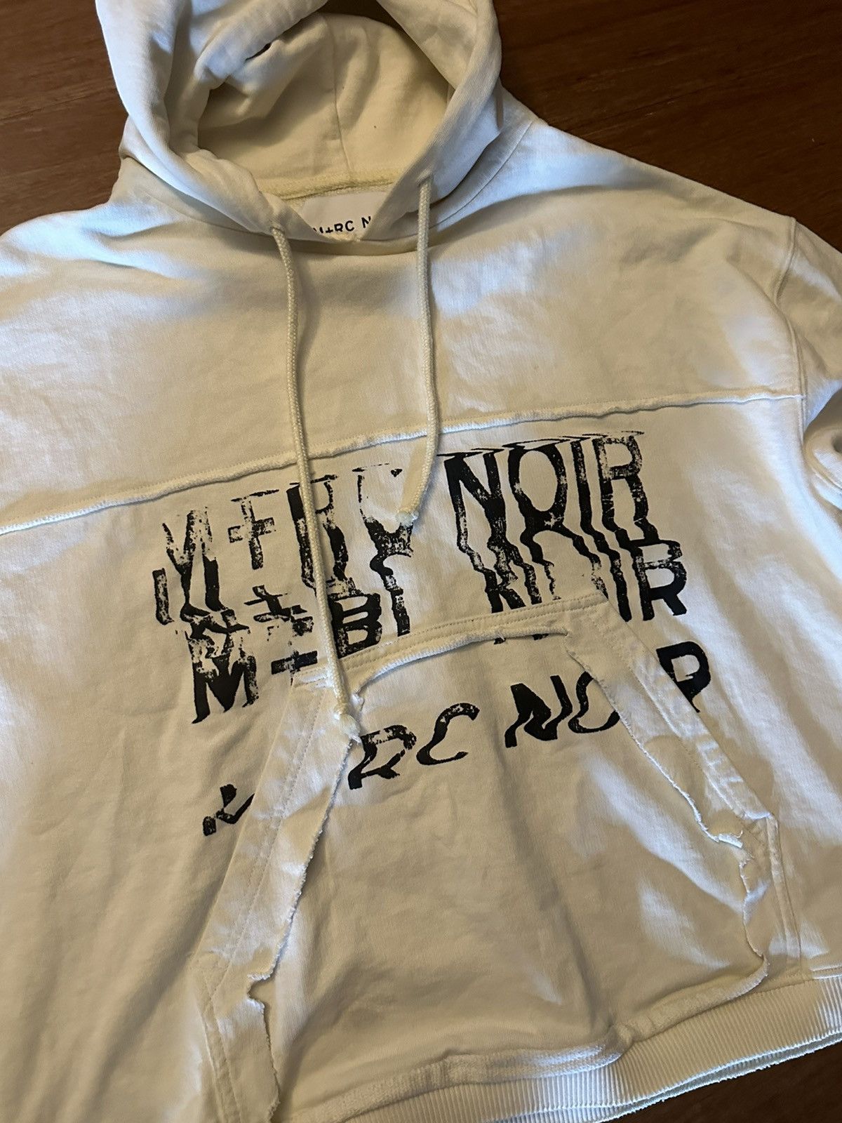 image of M Rc Noir M+Rc Noir Cream Hoodie, Men's (Size Medium)