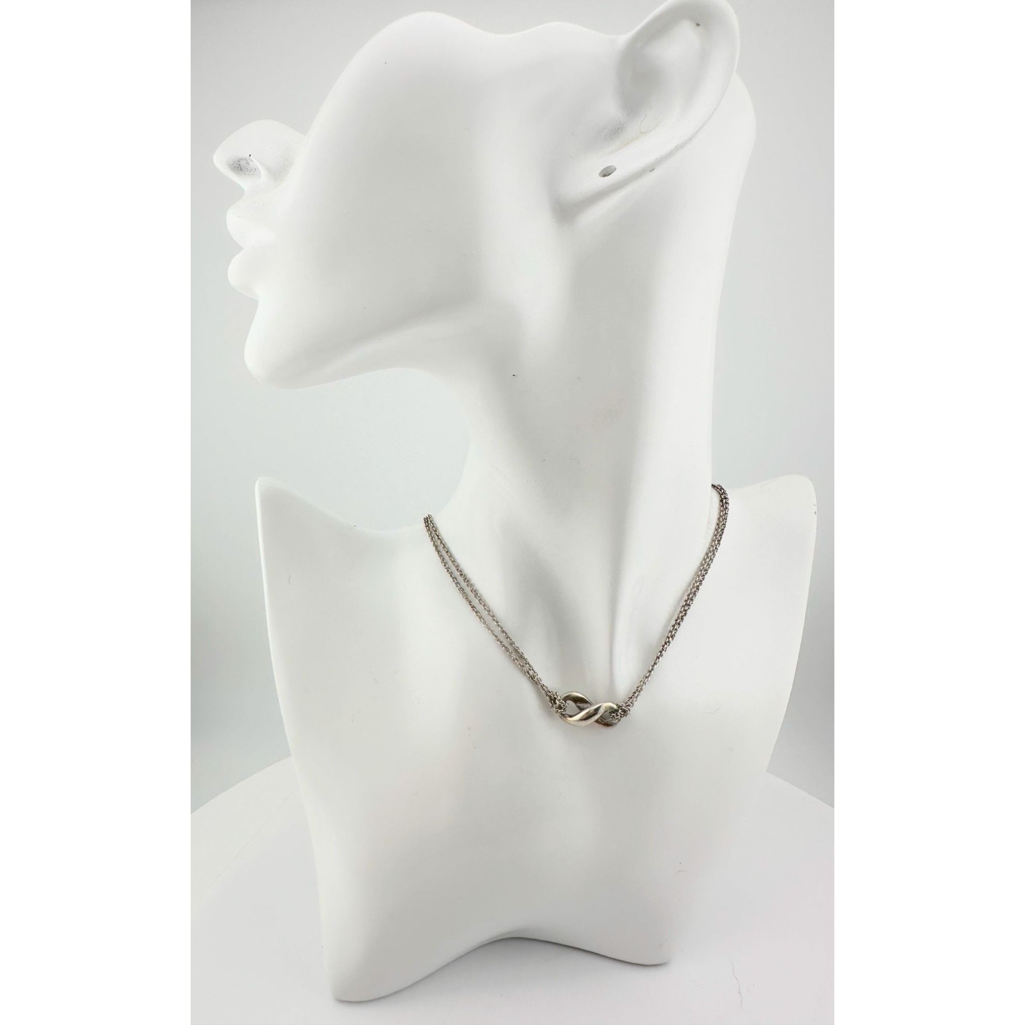 Tiffany & Co. Tiffany & Co Infinity Double Chain Pendant and Necklace in S Size ONE SIZE - 6 Thumbnail