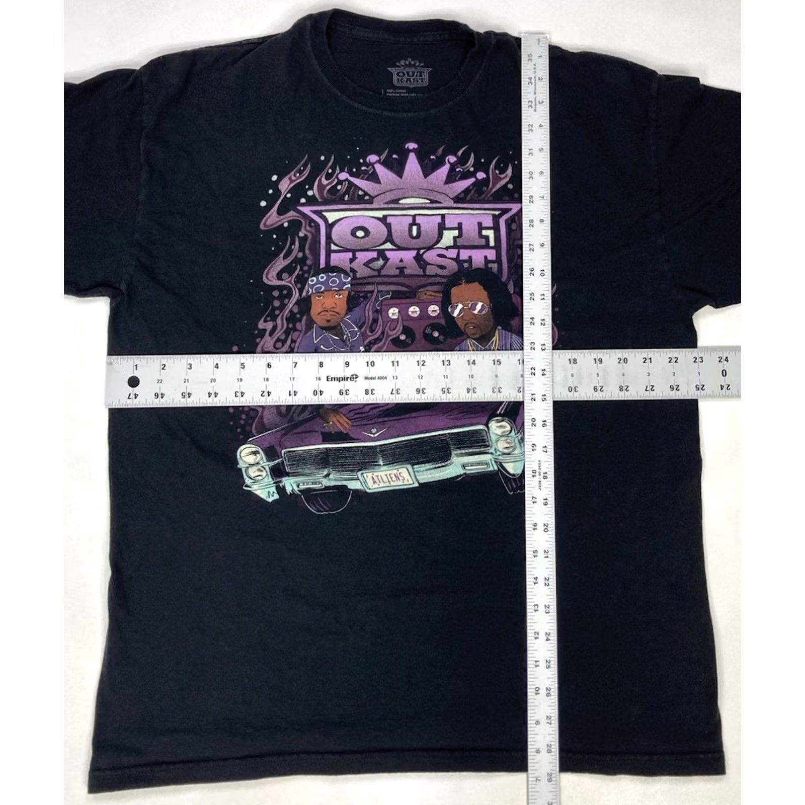Vintage OUTKAST Graphic T-shirt Men XL Black Short Sleeve Music Rap Merch - Crew Neck, Logo, Cotton, Hip Hop, All Seasons, Regular Fit Size US XL / EU 56 / 4 - 5 Thumbnail