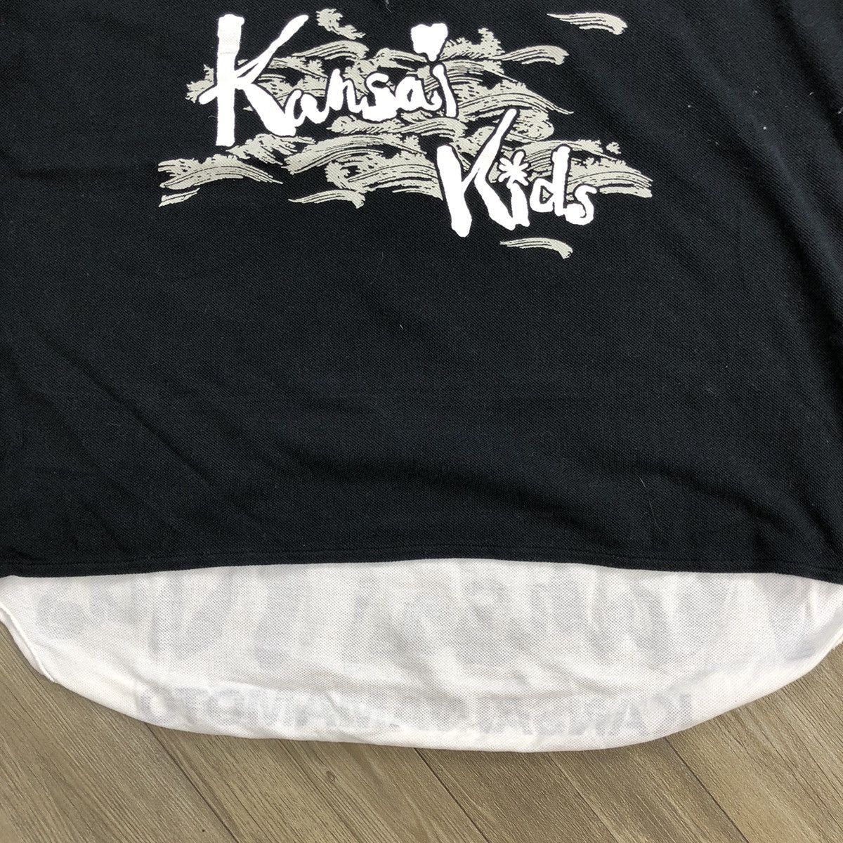 Designer × Japanese Brand × Kansai Yamamoto 1990s Kansai Yamamoto Kids Iconic Design Polo Shirt Size US M / EU 48-50 / 2 - 5 Thumbnail