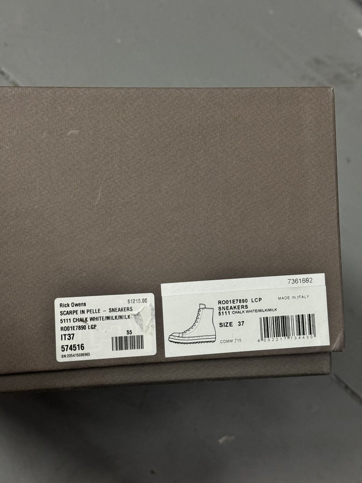 Rick Owens Rick Owens Hollywood Scarpe In Pelle Sneaker High Size US 7 / IT 37 - 11 Thumbnail