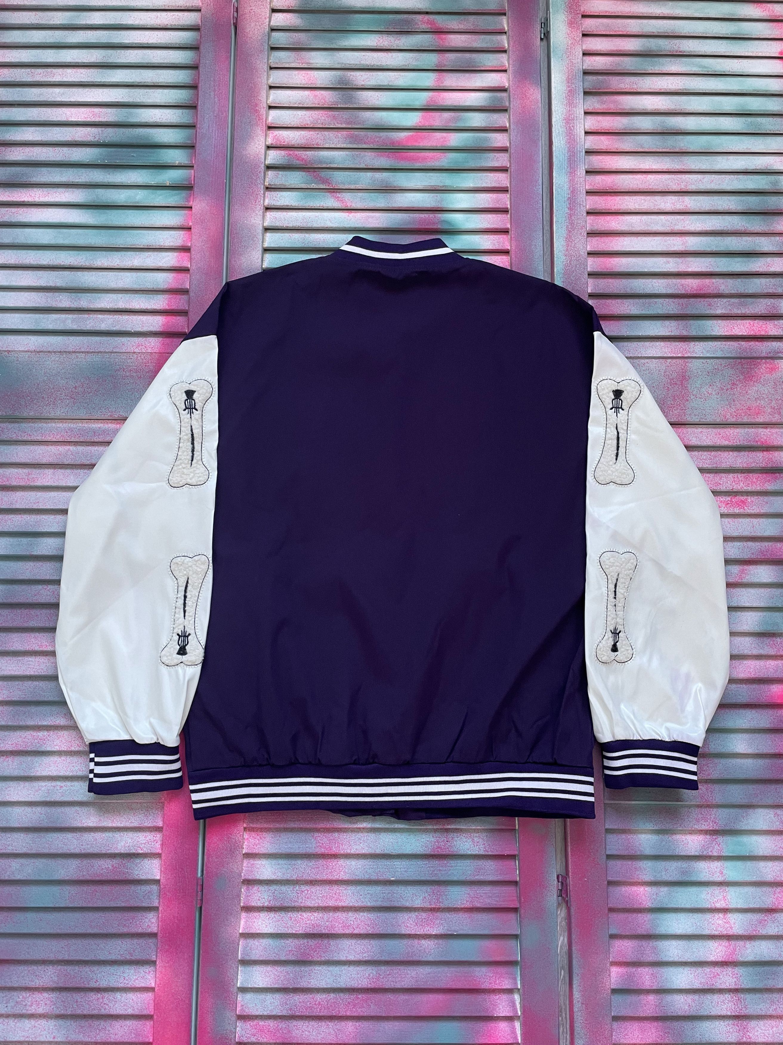 If Six Was Nine Vintage Y2K Bones American College Style Bomber Size US M / EU 48-50 / 2 - 7 Thumbnail