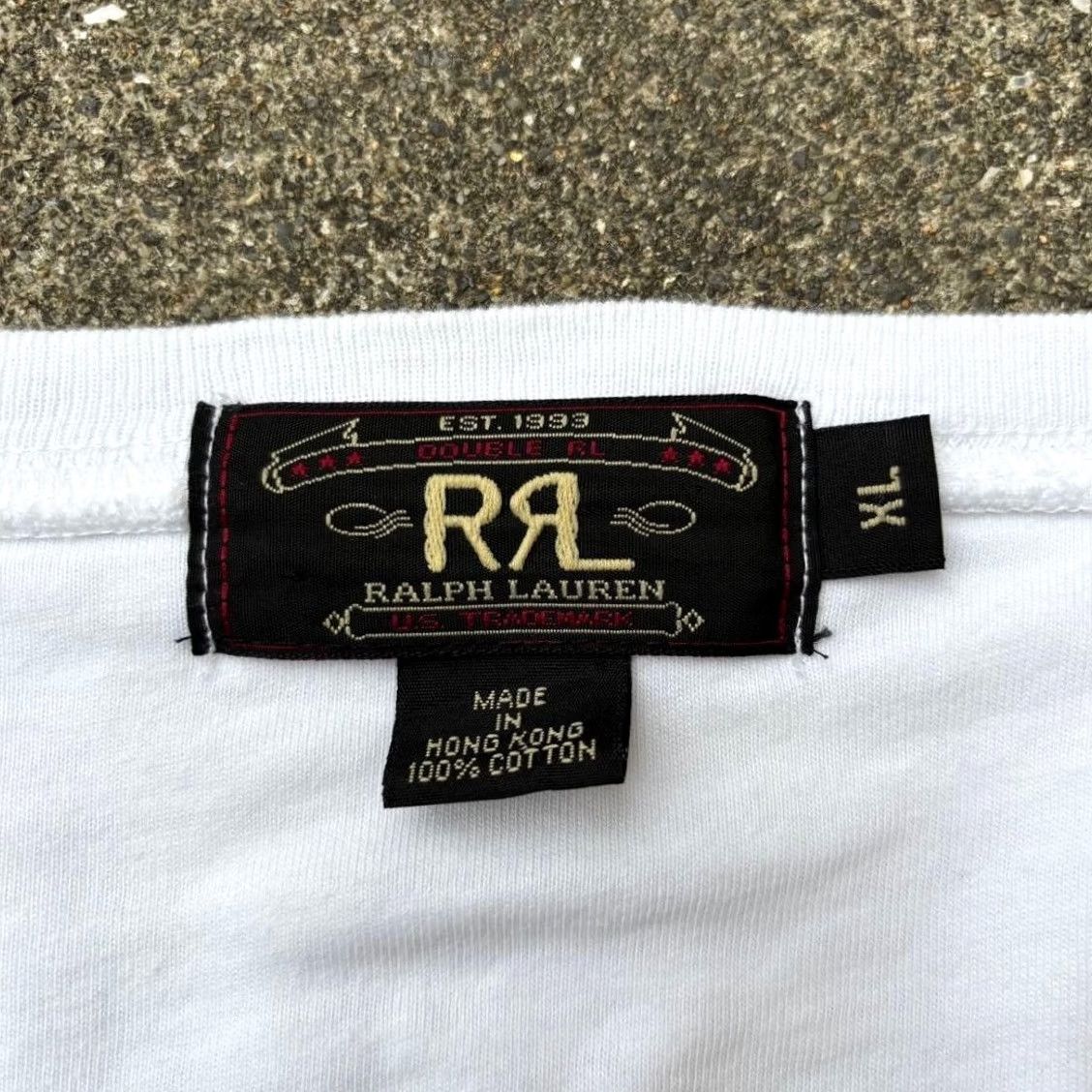 Ralph Lauren RRL Ralph Lauren 90s Henley-neck T-Shirt XL White Men Size US XL / EU 56 / 4 - 4 Thumbnail