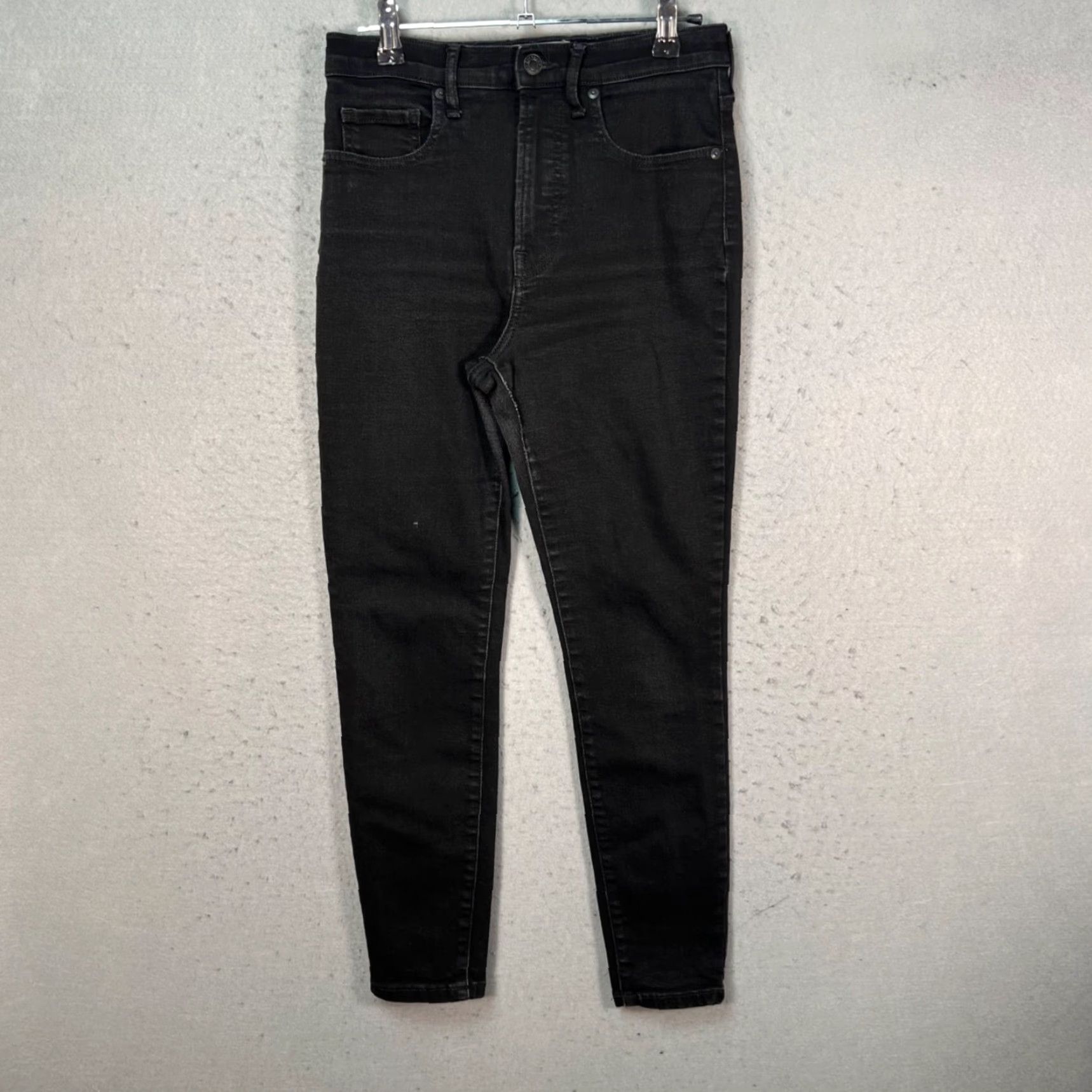 Everlane Everlane Jeans Women's 8 High Rise Skinny Black Cotton Blend Denim Cropped Stretch 5-Pocket Inseam 24" Size 30" / US 8 / IT 44 - 2 Thumbnail