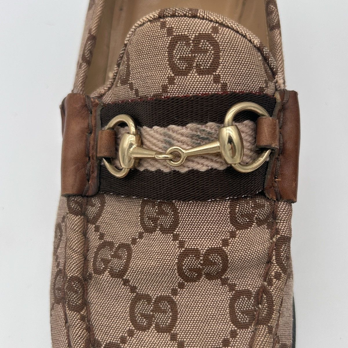 Gucci Vintage Beige Gucci Horsebit Loafers (US 5) Size US 5 / IT 35 - 11 Thumbnail
