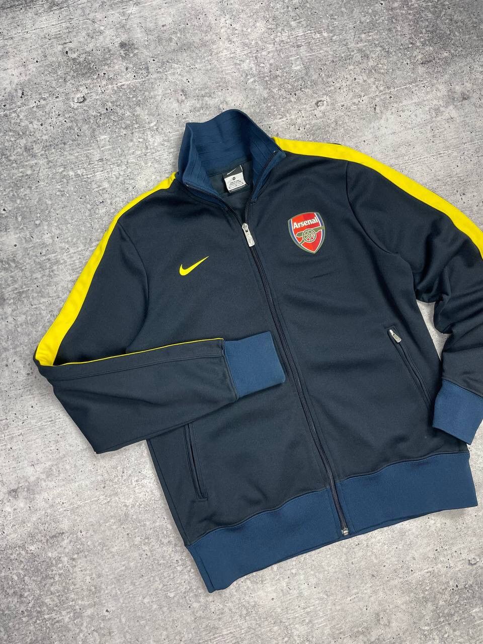 Nike × Vintage Vintage Nike Y2K Style Football Arsenal Big Logo Zip Olympic Size US M / EU 48-50 / 2 - 5 Thumbnail