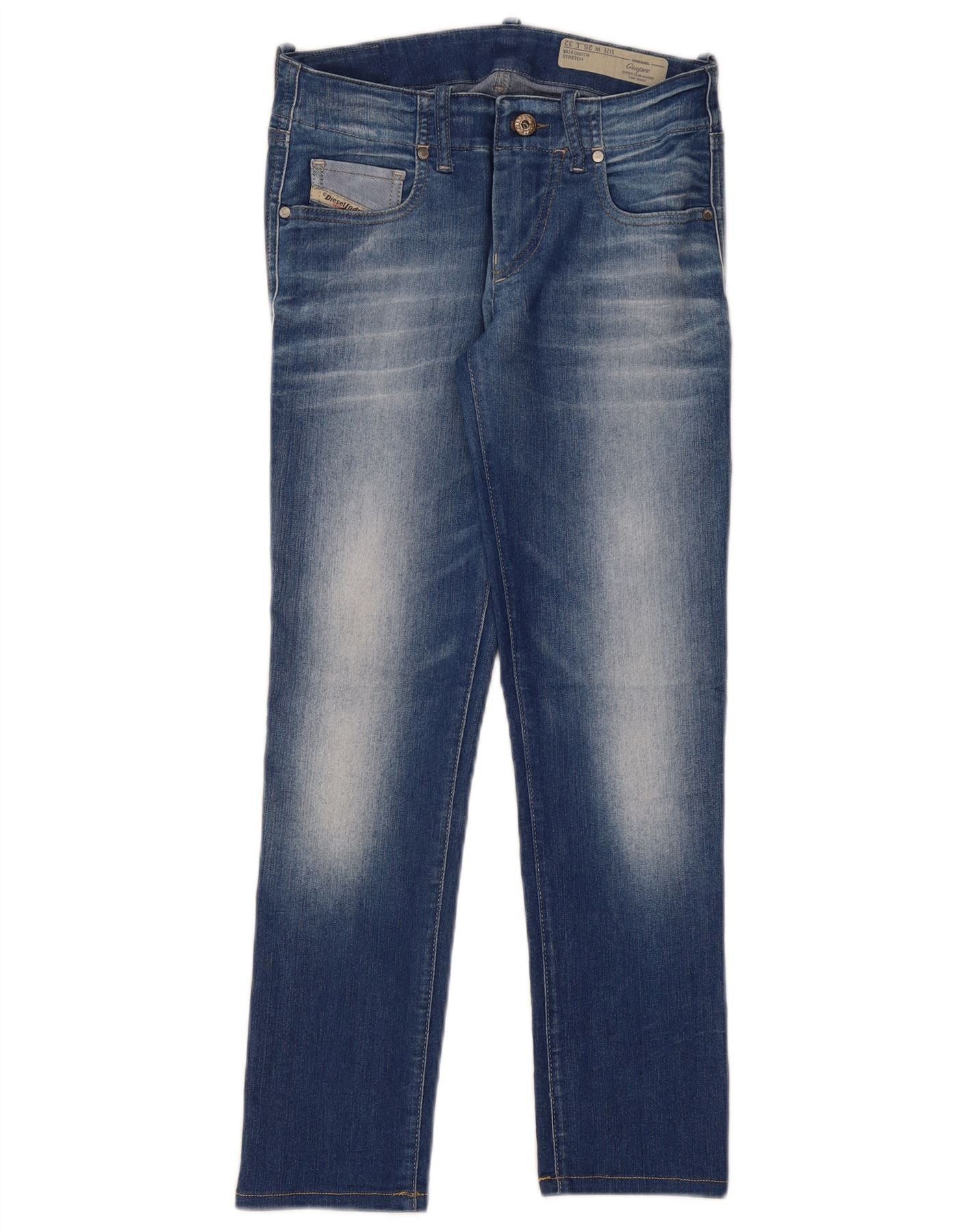 Diesel Womens Grupee Low Waist Super Slim Skinny Jeans W25 L26 Blue Size 25" / US 0 / IT 36 - 1 Thumbnail
