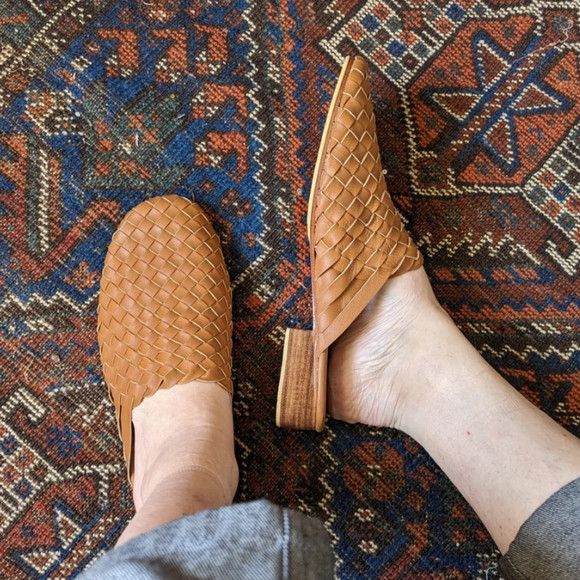 Other Connally Leather Woven Slip On Shoes Handmade Size 37 Size US 7 / IT 37 - 1 Thumbnail
