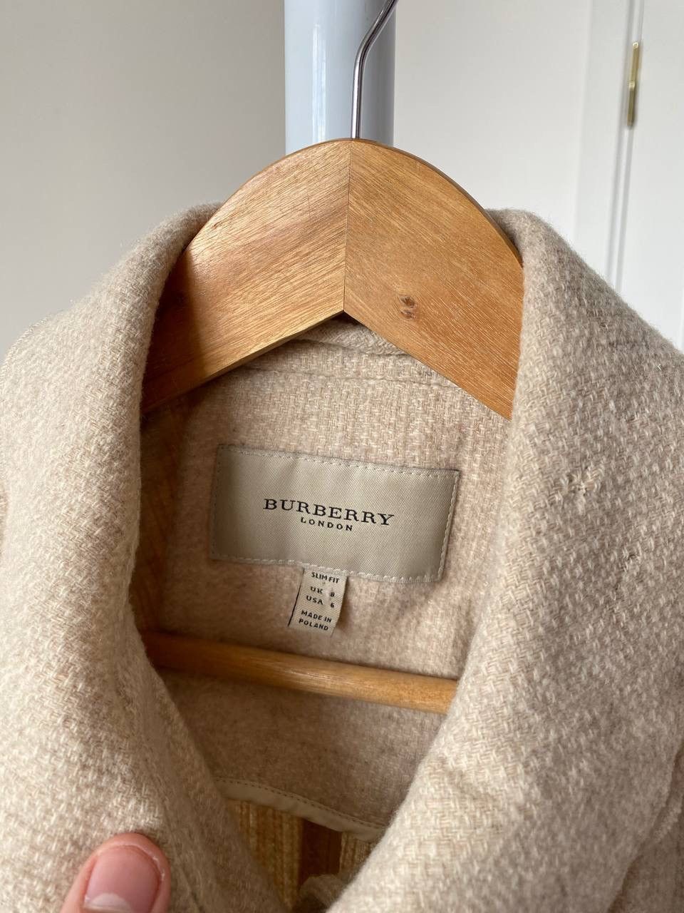 Burberry Burberry Wool & Cashmere Beige Women Blazer Size S Slim Fit Size S / US 4 / IT 40 - 2 Thumbnail