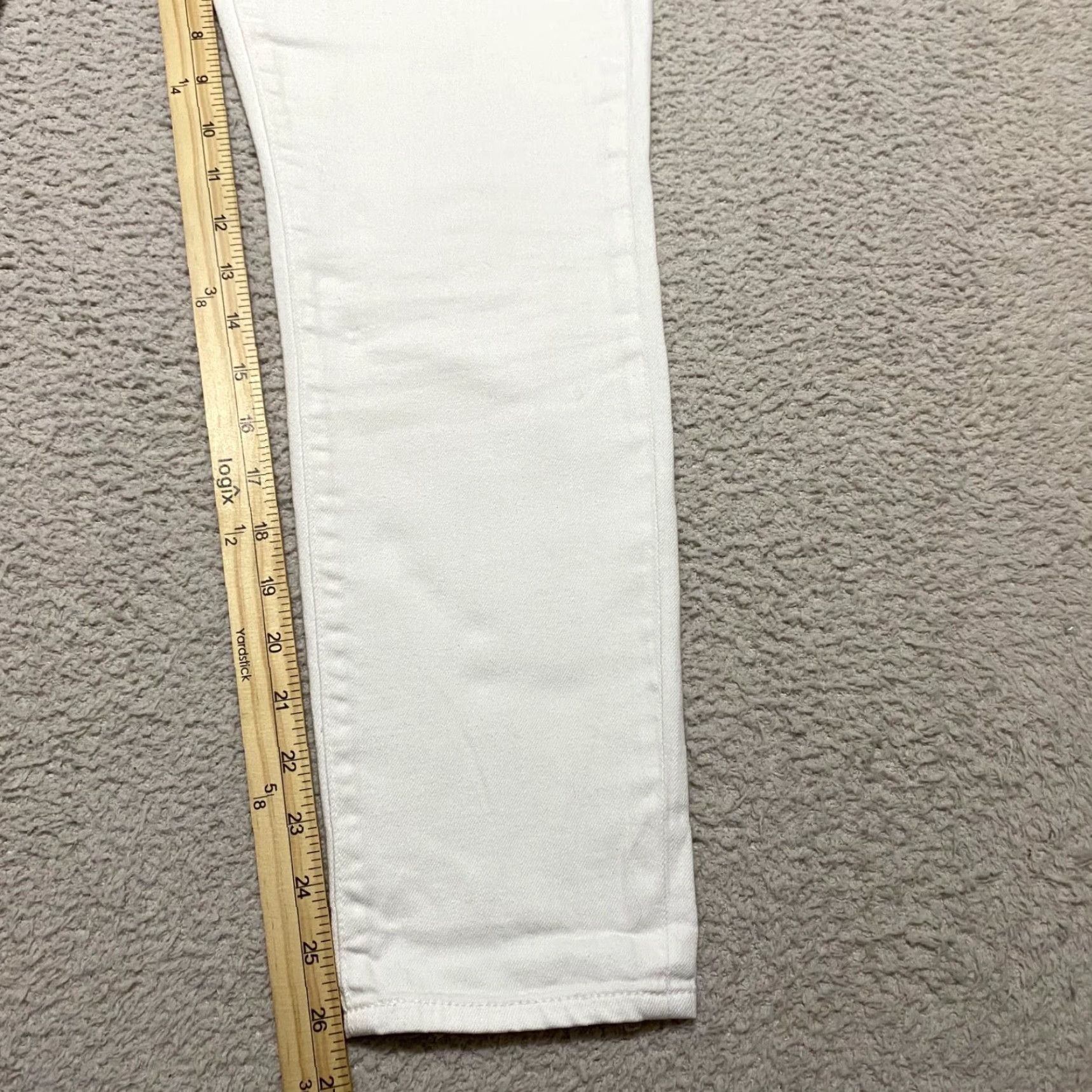 Denime BIG STAR Jeans Women Skinny Mid Rise Light Wash White 28 Inseam 26 Inseam Stretch Cotton Denim Baggy? (Wait) Size 28" / US 6 / IT 42 - 3 Thumbnail