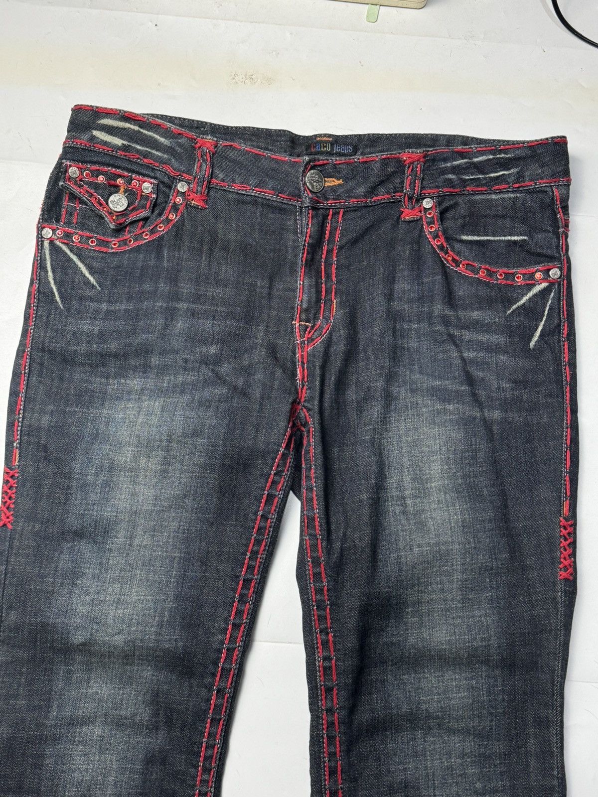 If Six Was Nine Japanese Denim Coco Jeans Styled Size US 30 / EU 46 - 3 Thumbnail