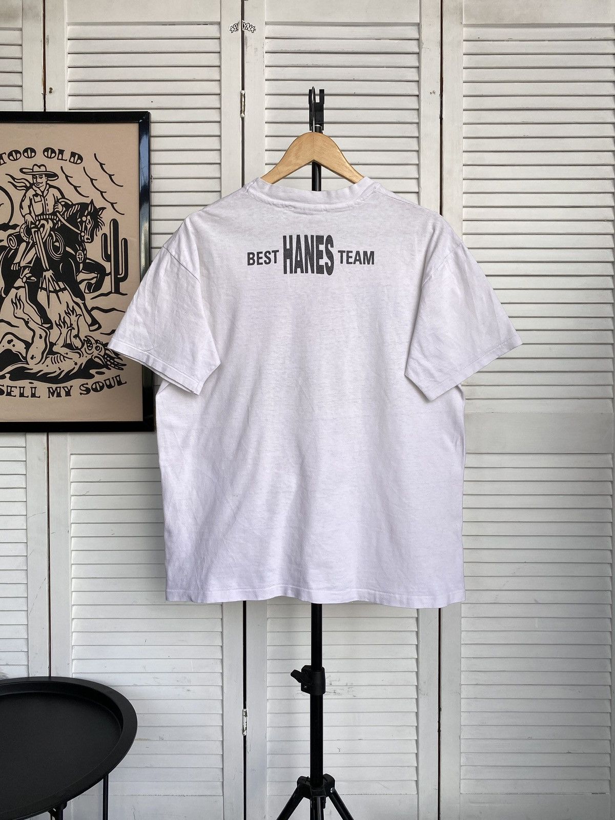 Hanes × Vintage Vintage Hanes Sport Football Best Team Befy Tee Shirt USA Size US M / EU 48-50 / 2 - 2 Thumbnail