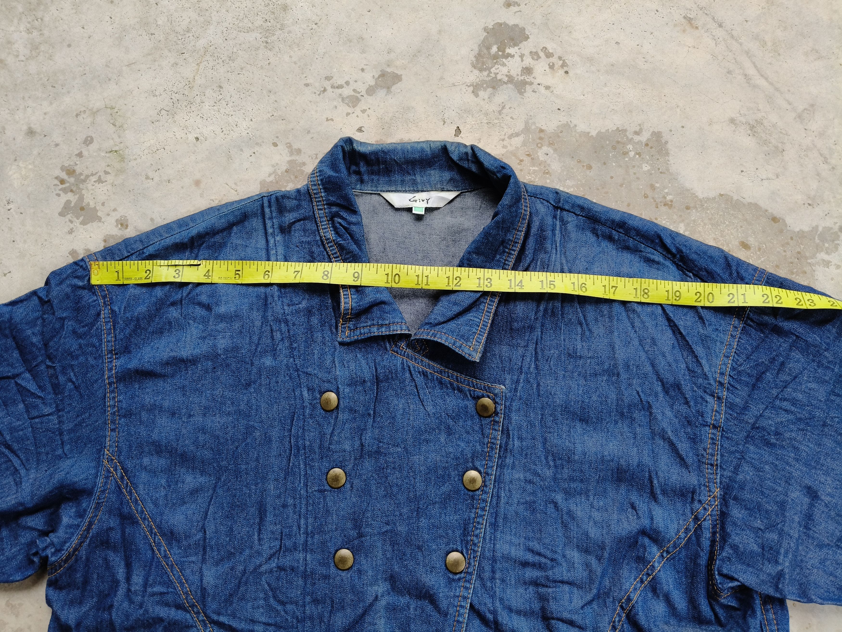 Japanese Brand × Vintage Vintage Givy denim Jacket Button Style Size M / US 6-8 / IT 42-44 - 15 Thumbnail