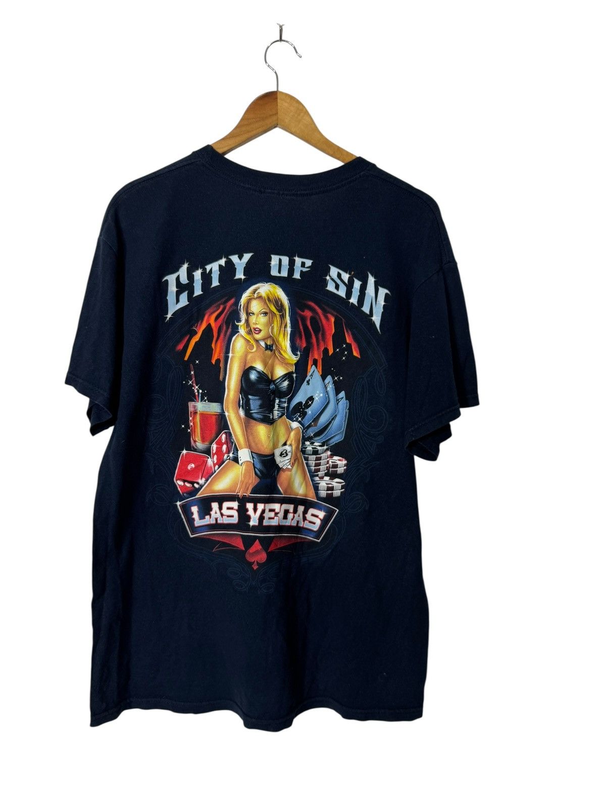 City Of Sin Las Vegas tshirt backhit