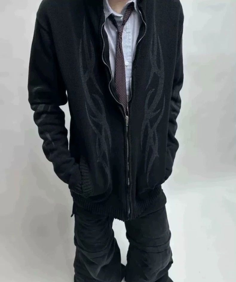 Balenciaga Balenciaga 24 Show Y2k Dragon Zipper Sweater 2502-Nextarrow Size US M / EU 48-50 / 2 - 2 Thumbnail