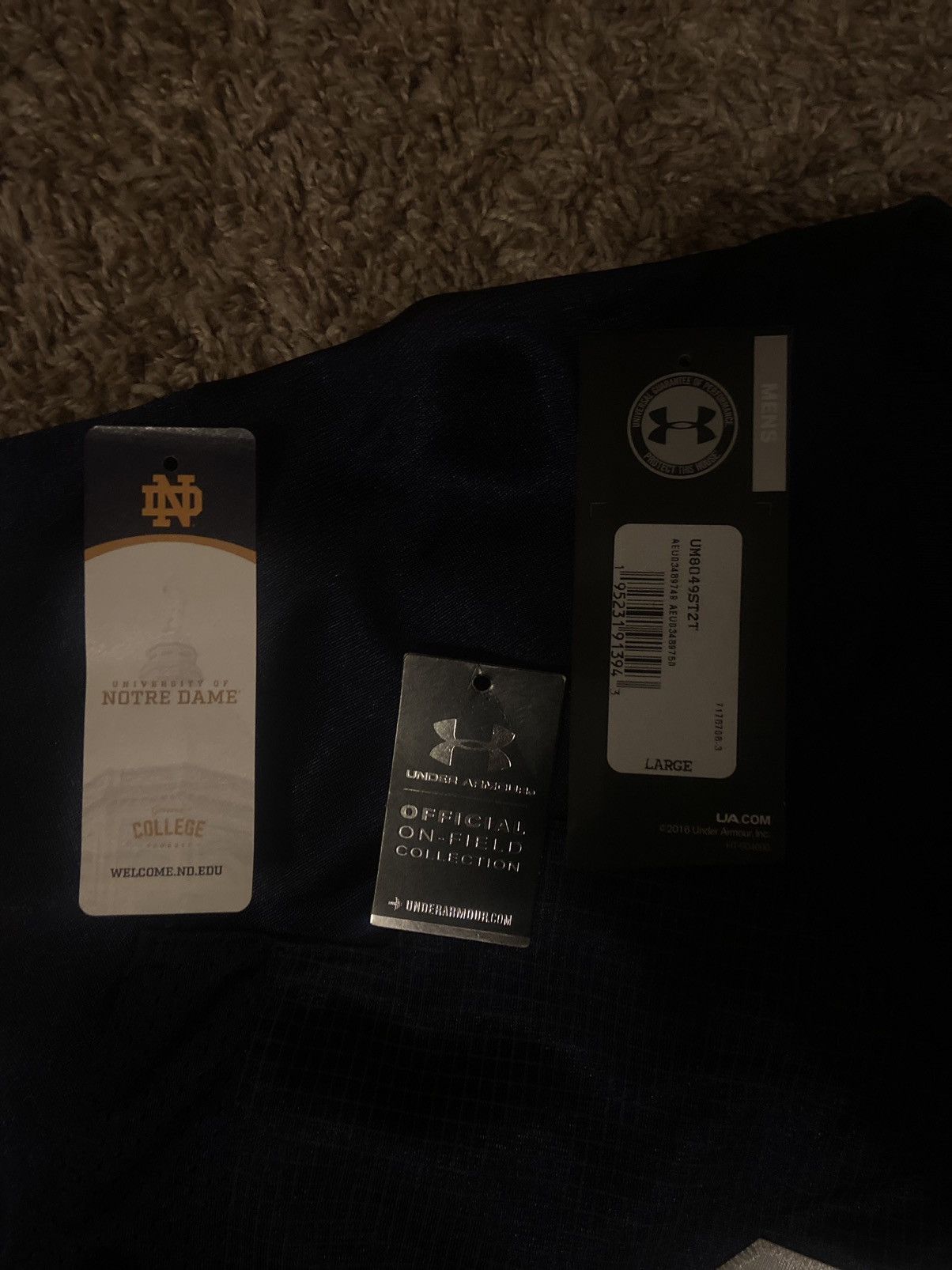 Under Armour Notre Dame #21 Jersey – Under Armour Size US L / EU 52-54 / 3 - 5 Thumbnail