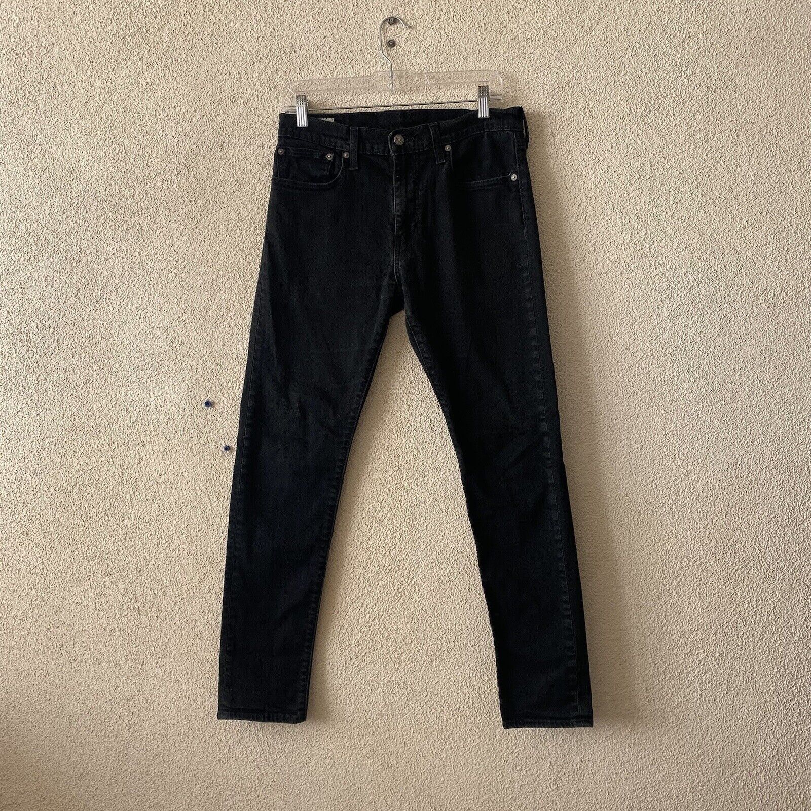 Levi's LEVIS 512 Womens Jeans Black Skinny Taper Stretch Premium Bi Size 32" / US 10 / IT 46 - 1 Thumbnail