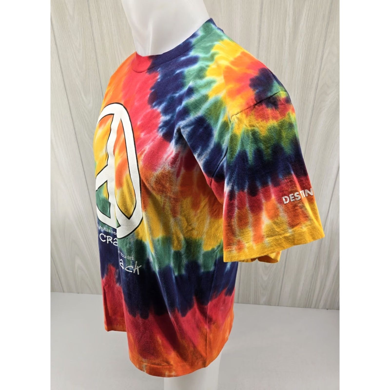 destin VINTAGE 90s Joe's Crab Shack T-Shirt Large Tie Dye Peace Love Destin Shirt Mens Size US L / EU 52-54 / 3 - 5 Thumbnail