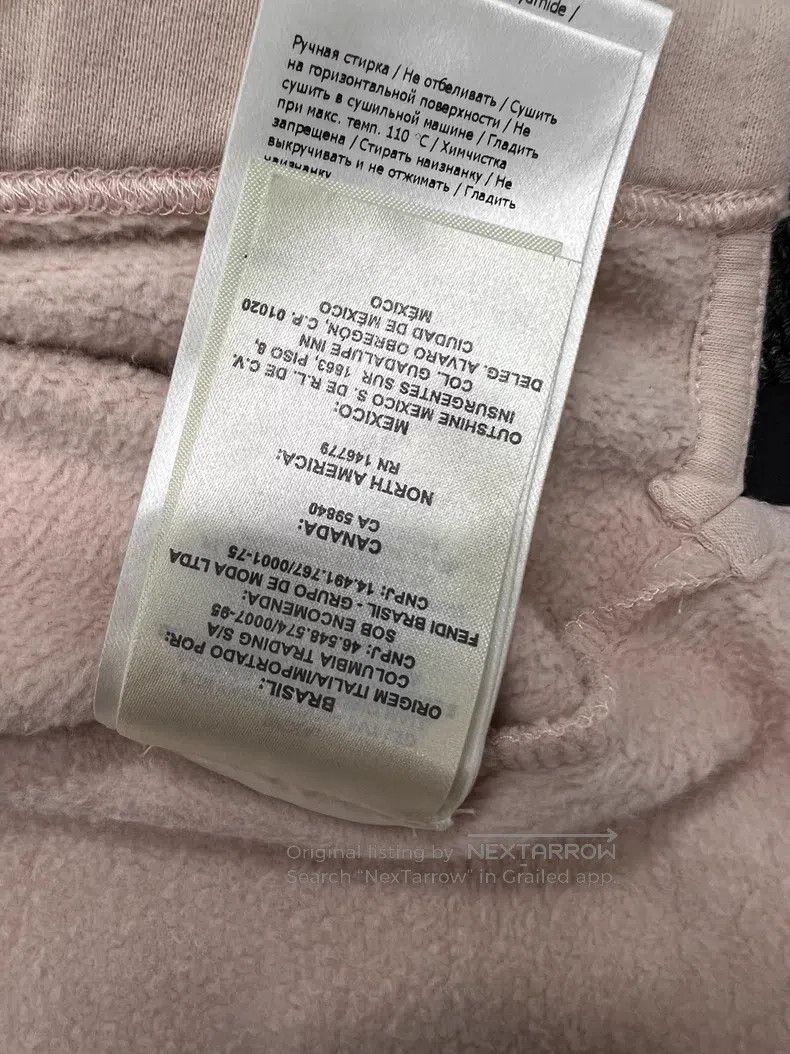 Fendi Fendi Light pink thin fleece round neck, pure cotton fabri Size M / US 6-8 / IT 42-44 - 6 Thumbnail