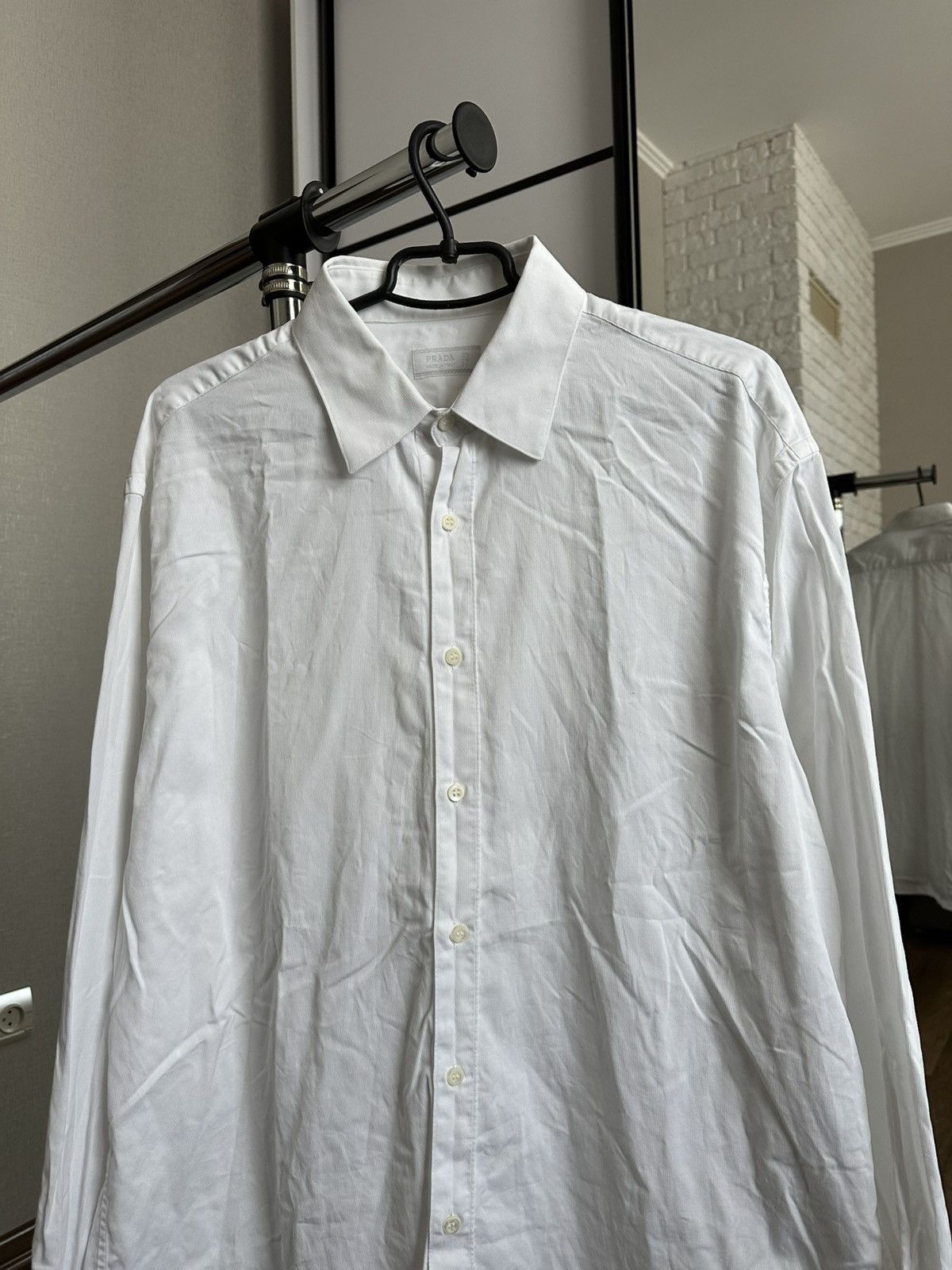 Prada Prada Italy Shirt Button Up Long Sleeve Size US XL / EU 56 / 4 - 5 Thumbnail