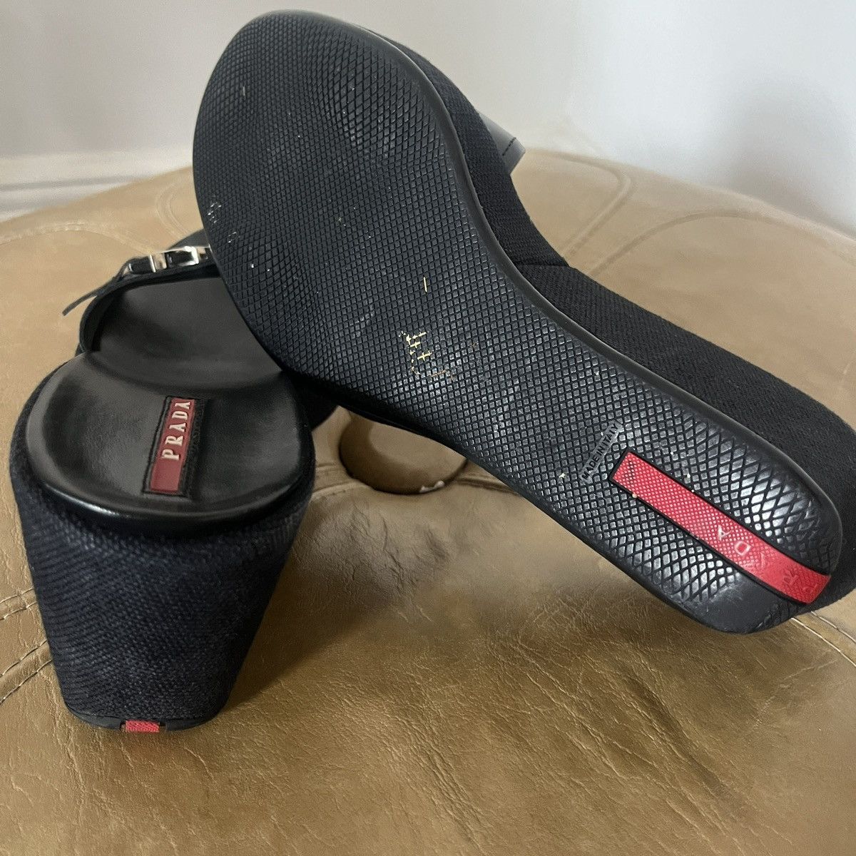Prada × Vintage Prada mules Size US 8 / IT 38 - 8 Thumbnail
