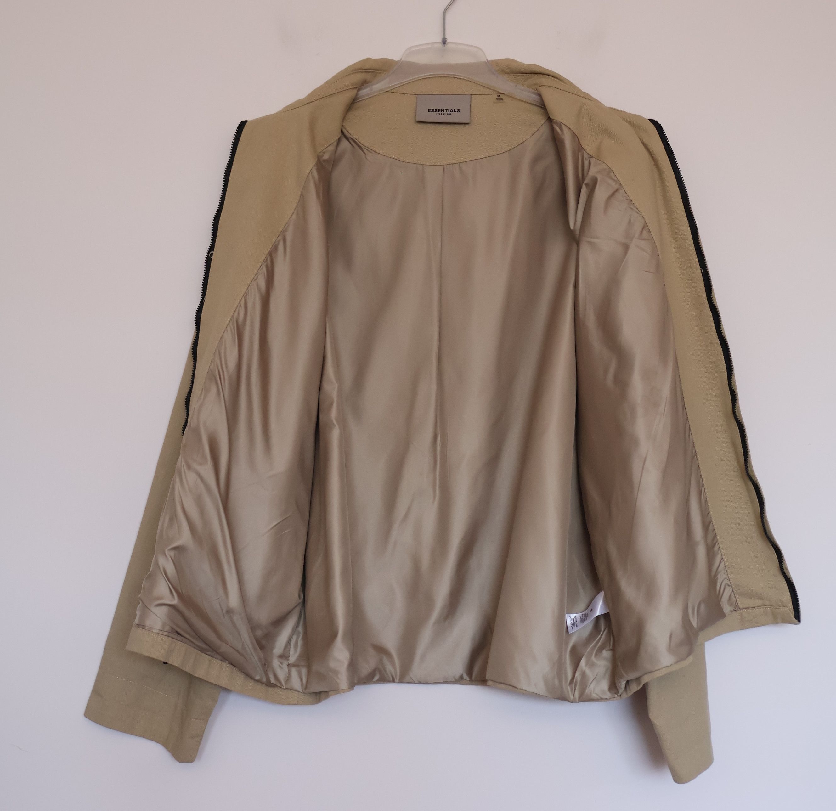 Fear of God Fear of God ESSENTIALS Beige Cotton Twill Jacket Size M Size US M / EU 48-50 / 2 - 7 Thumbnail