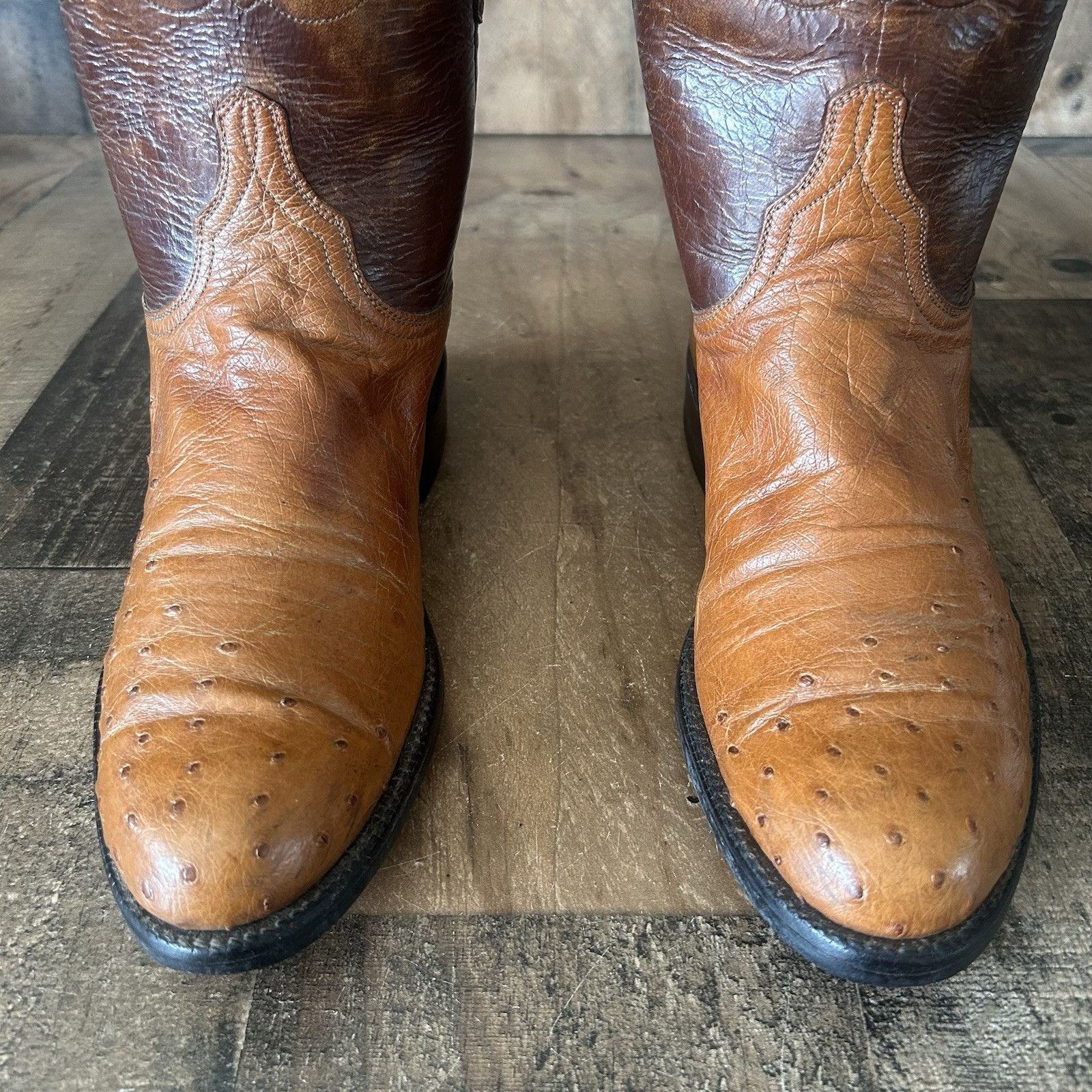 Lucchese Lucchese Classics L8348 Ostrich Cowboy Boots Mens 6.5 D Size US 6.5 / EU 39-40 - 9 Thumbnail