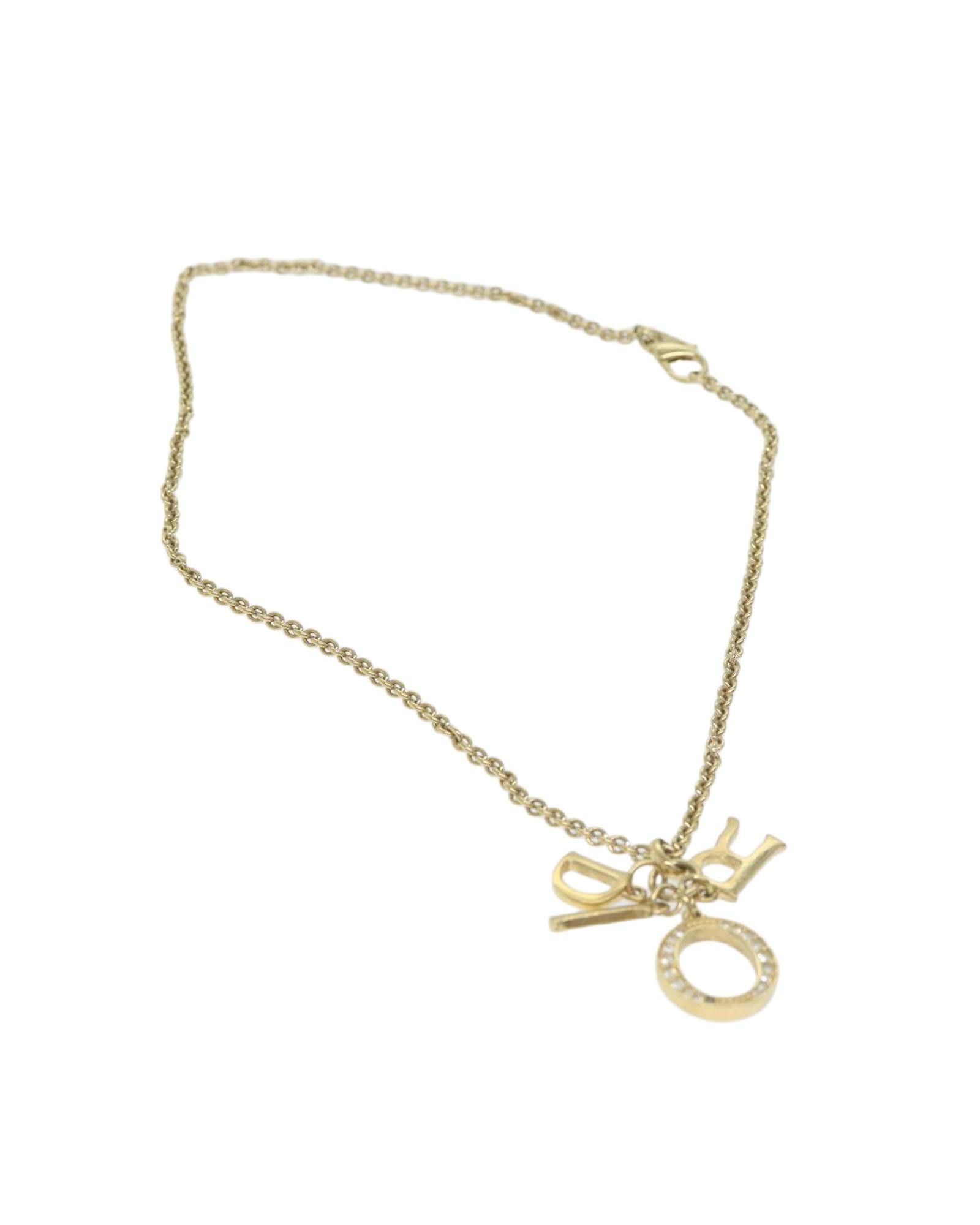 image of Christian Dior Monsieur Gold Metal Christian Dior Necklace, Women's