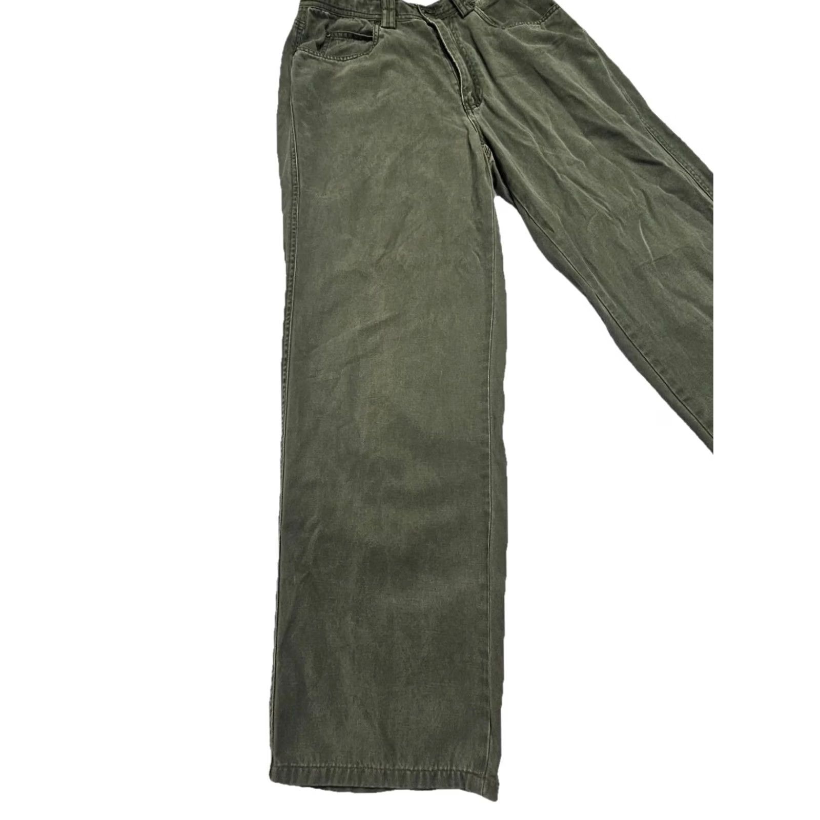 Tommy Bahama VINTAGE Tommy Bahama Pants Mens 30 Olive Lyocell Cotton Resort Casual Straight Relaxed Inseam 28 in Green Size US 30 / EU 46 - 3 Thumbnail