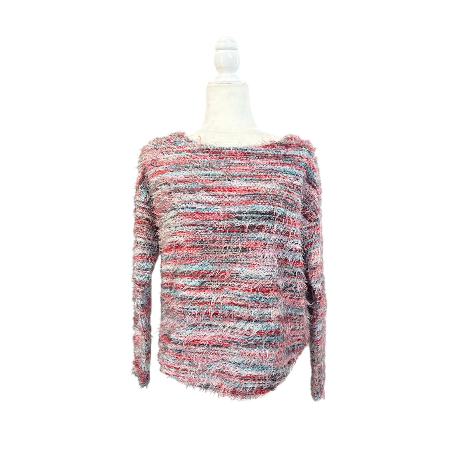 Anthropologie Anthropologie Women’s Multi-Color Eyelash Plush Knit Sweater Size S / US 4 / IT 40 - 2 Thumbnail