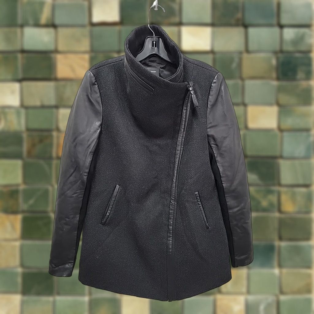 Mackage **Black Wool Mackage Coat Jacket Women Large** User: Black Wool Mackage Coat Jacket Women's Large Size L / US 10 / IT 46 - 1 Thumbnail