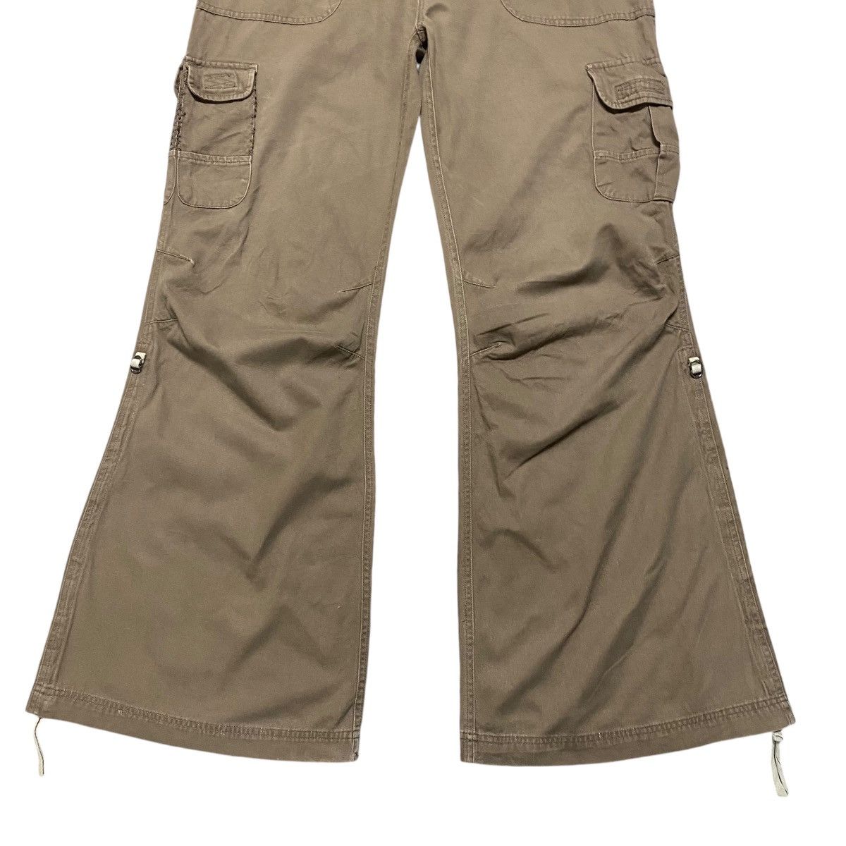 Japanese Brand Black Baccara Parachute Cargo Flare Pants Size US 34 / EU 50 - 6 Thumbnail