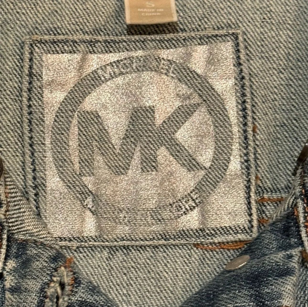 Michael Kors Michael Michael Kors Blue Denim Vest SZ S Iconic Logo Size S / US 4 / IT 40 - 6 Thumbnail