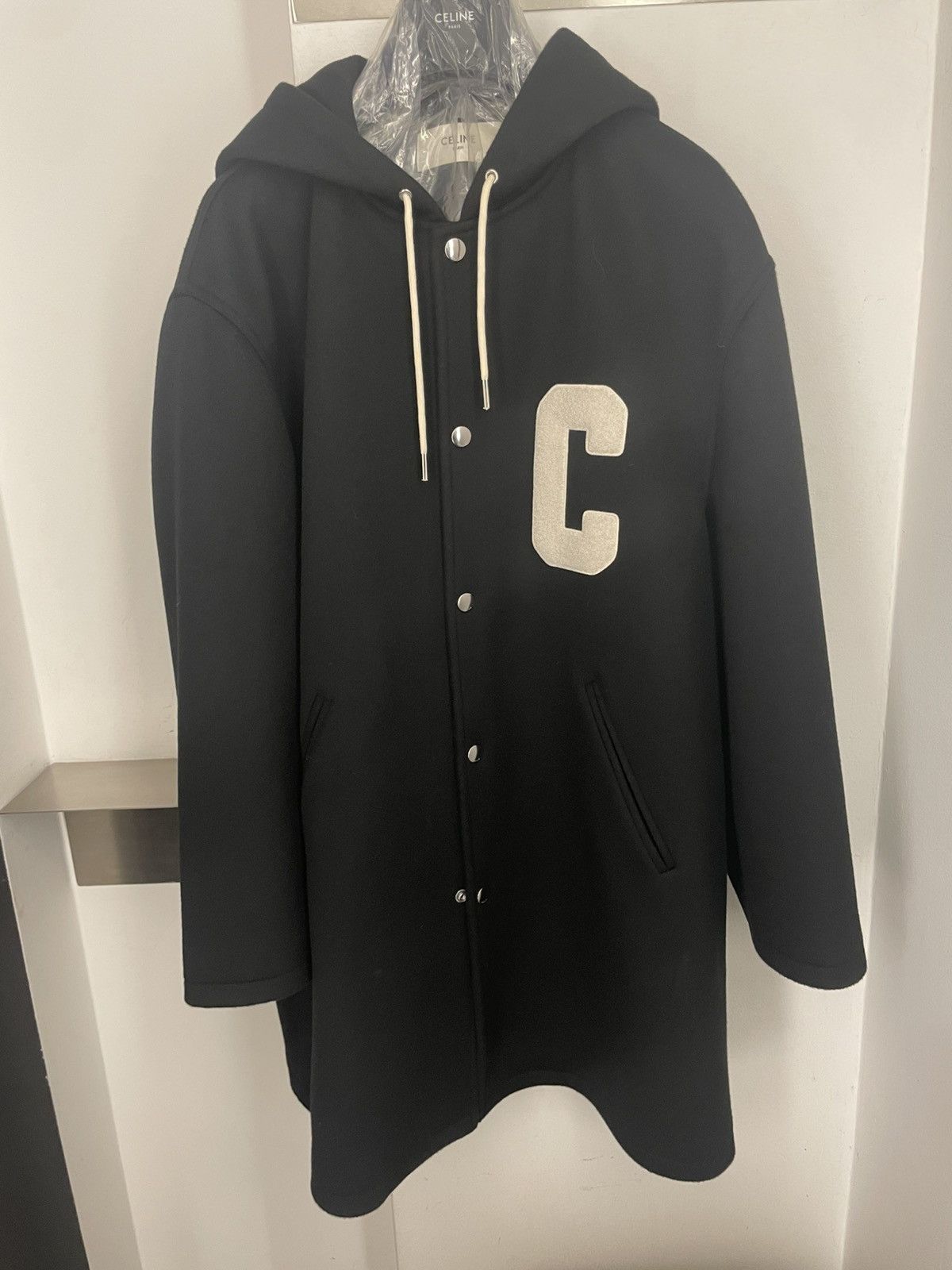 Celine college long parka in double-face wool Size US L / EU 52-54 / 3 - 1 Thumbnail