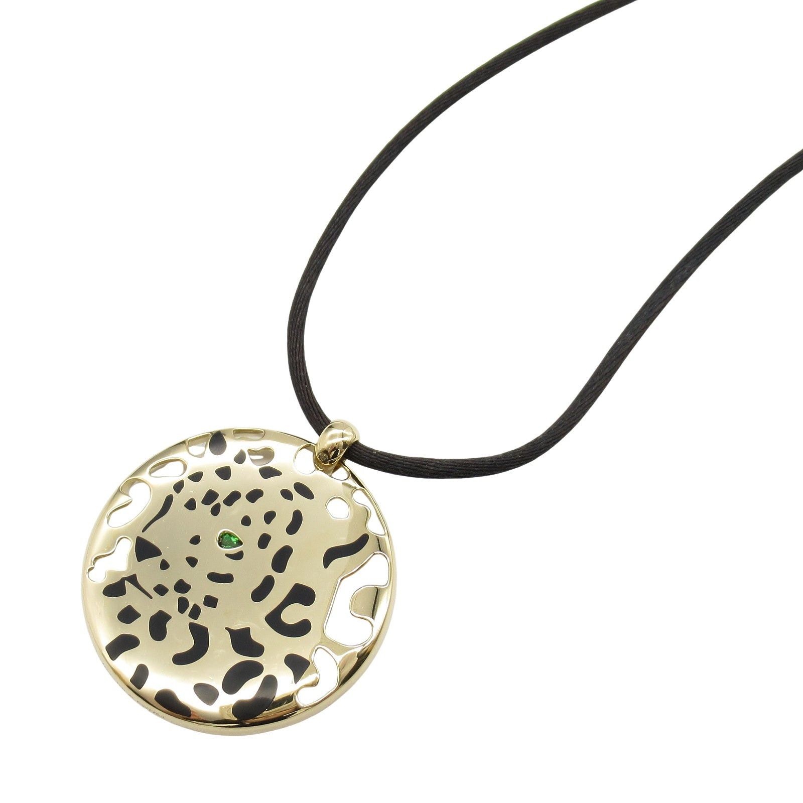 Cartier Cartier Panthère Pelague Necklace Tsavorite Onyx K18 (Yellow Gold) Tsavorite/Onyx Green Black Size ONE SIZE - 1 Thumbnail