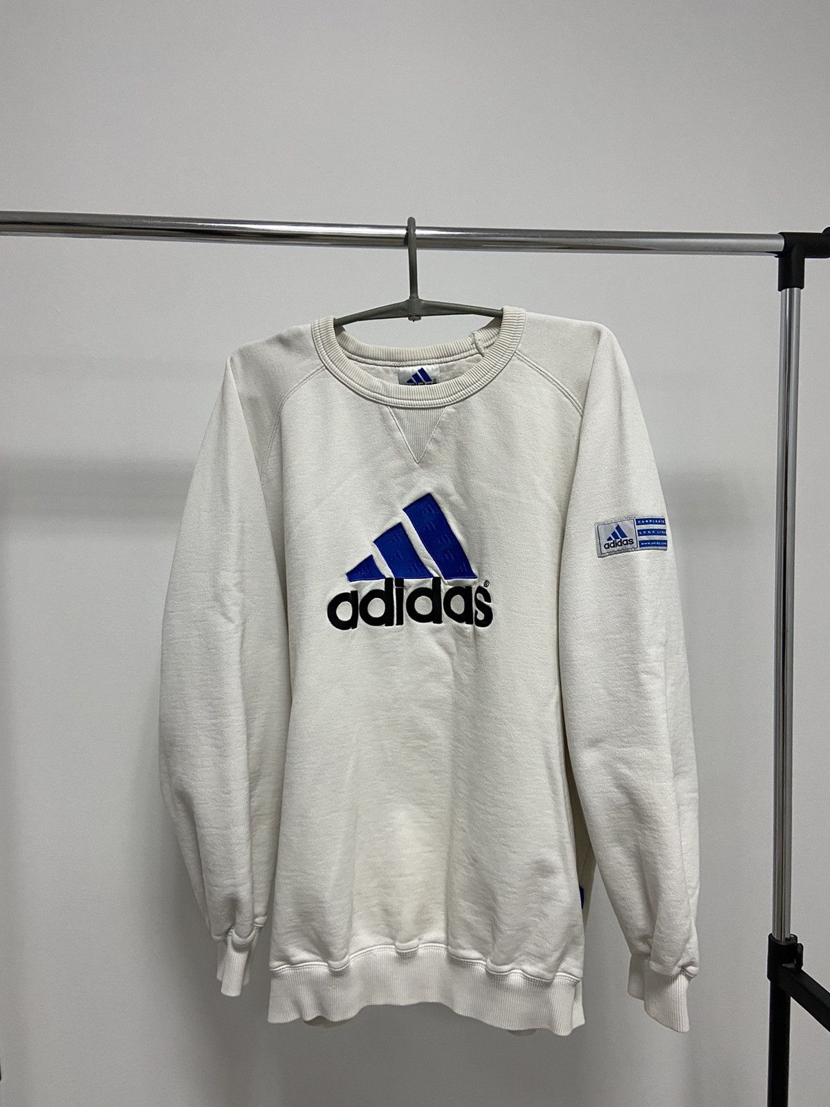 Adidas × Vintage Adidas Vintage Big Logo Sweatshirt Equipment Street Style Size US M / EU 48-50 / 2 - 1 Thumbnail