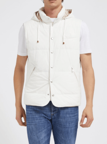 Brunello Cucinelli Wr Padded Vest in White Size US M / EU 48-50 / 2 - 1 Preview