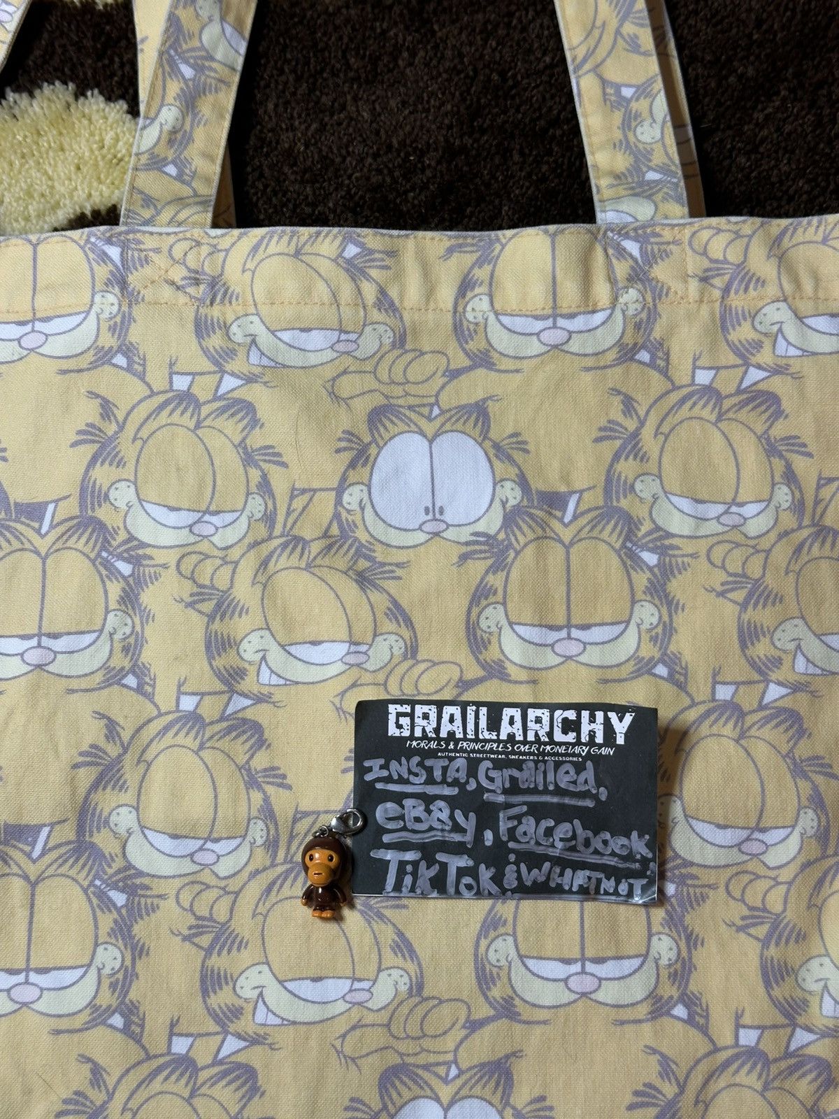 Bape RARE A BATHING APE BAPE x GARFIELD TOTE BAG Size ONE SIZE - 2 Thumbnail