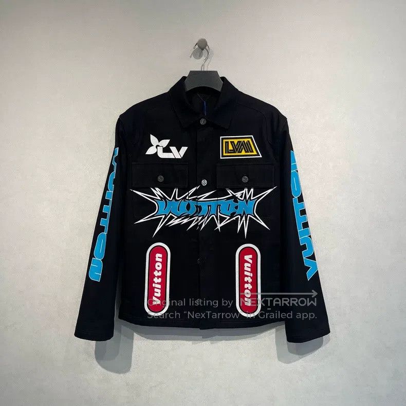 Louis Vuitton Louis Vuitton Graffiti logo print denim jacket Size US M / EU 48-50 / 2 - 1 Thumbnail